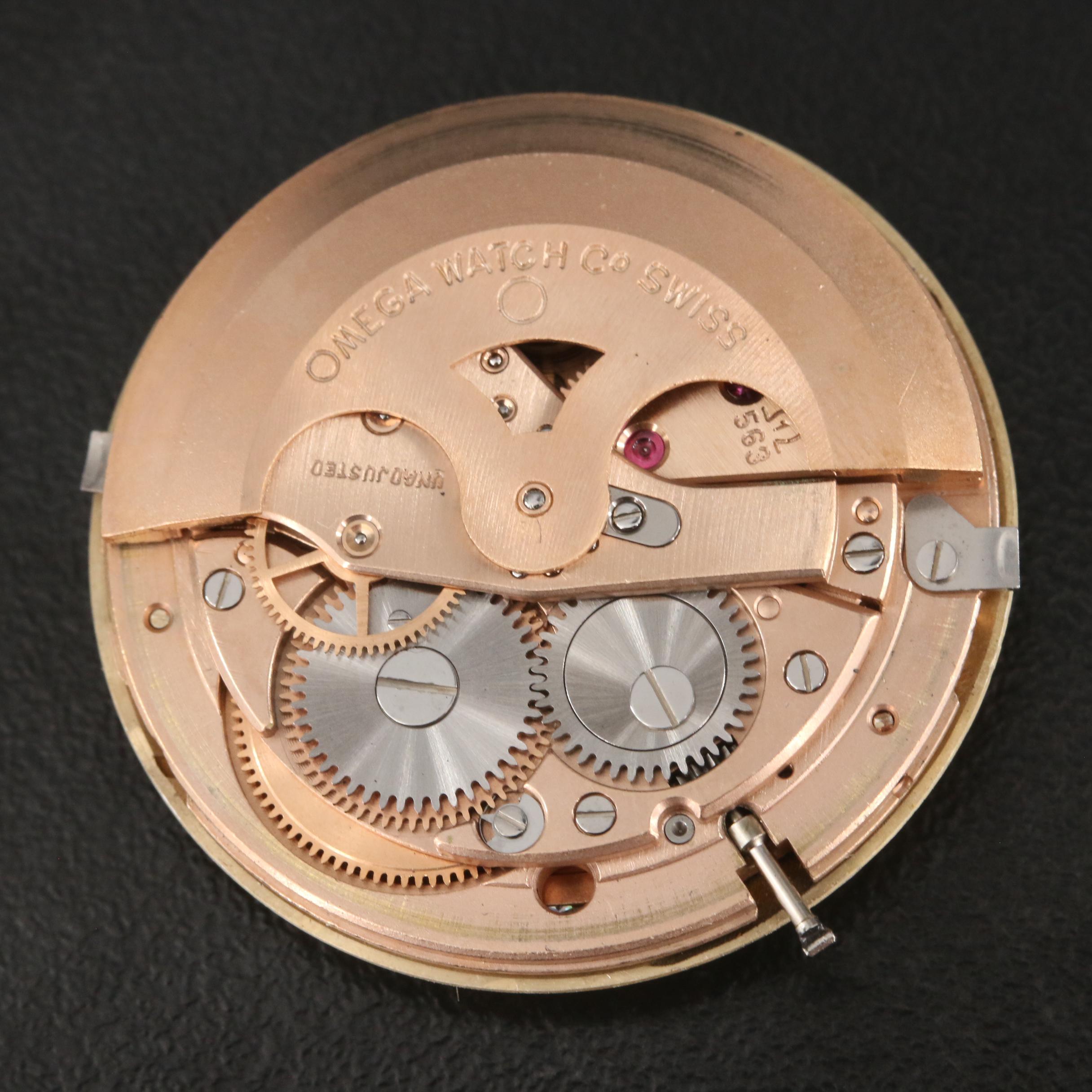 14K and Diamond Omega Seamaster Deville Automatic Watch