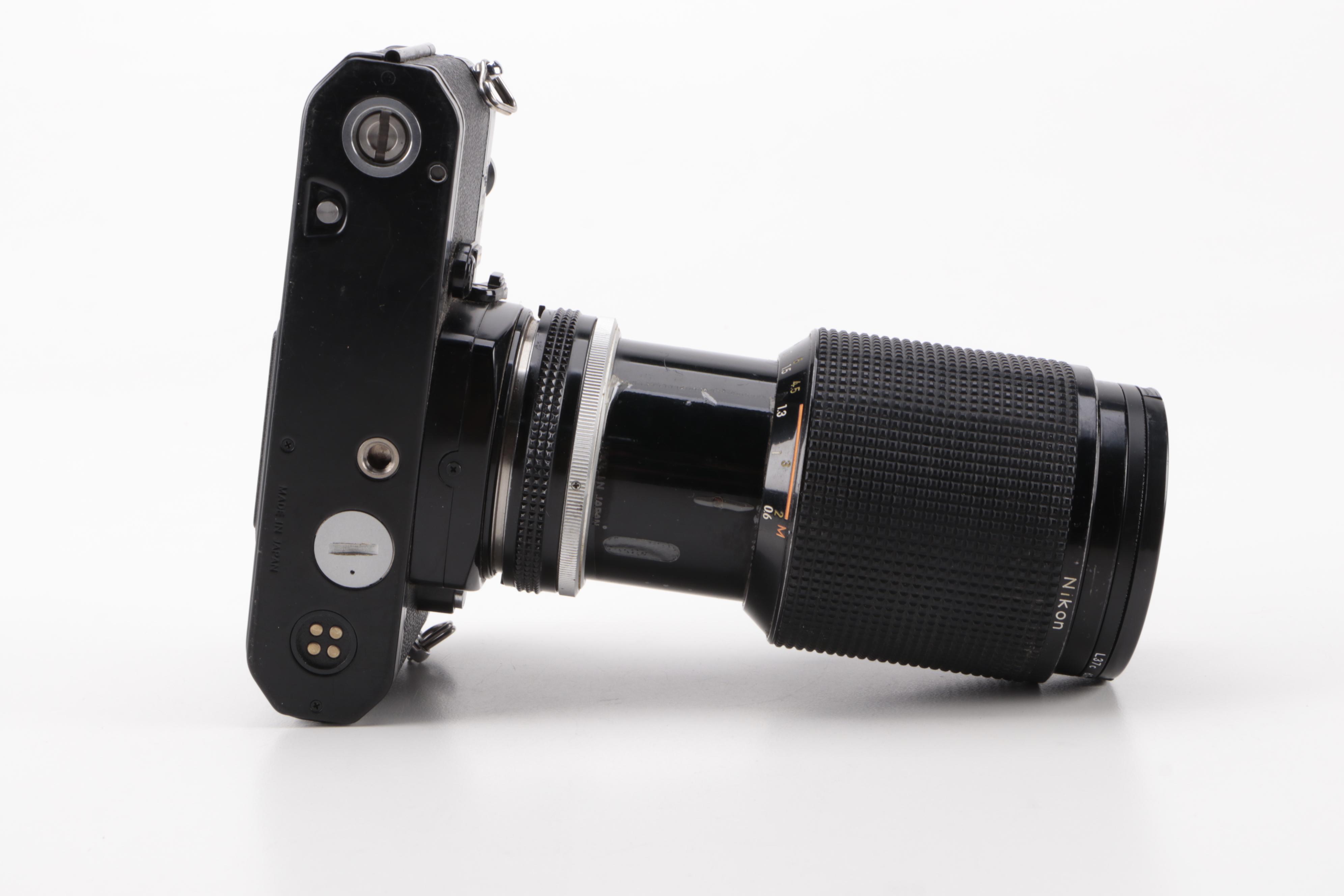 Nikon FE2 35mm SLR Camera with Lenses, Caps and Filters