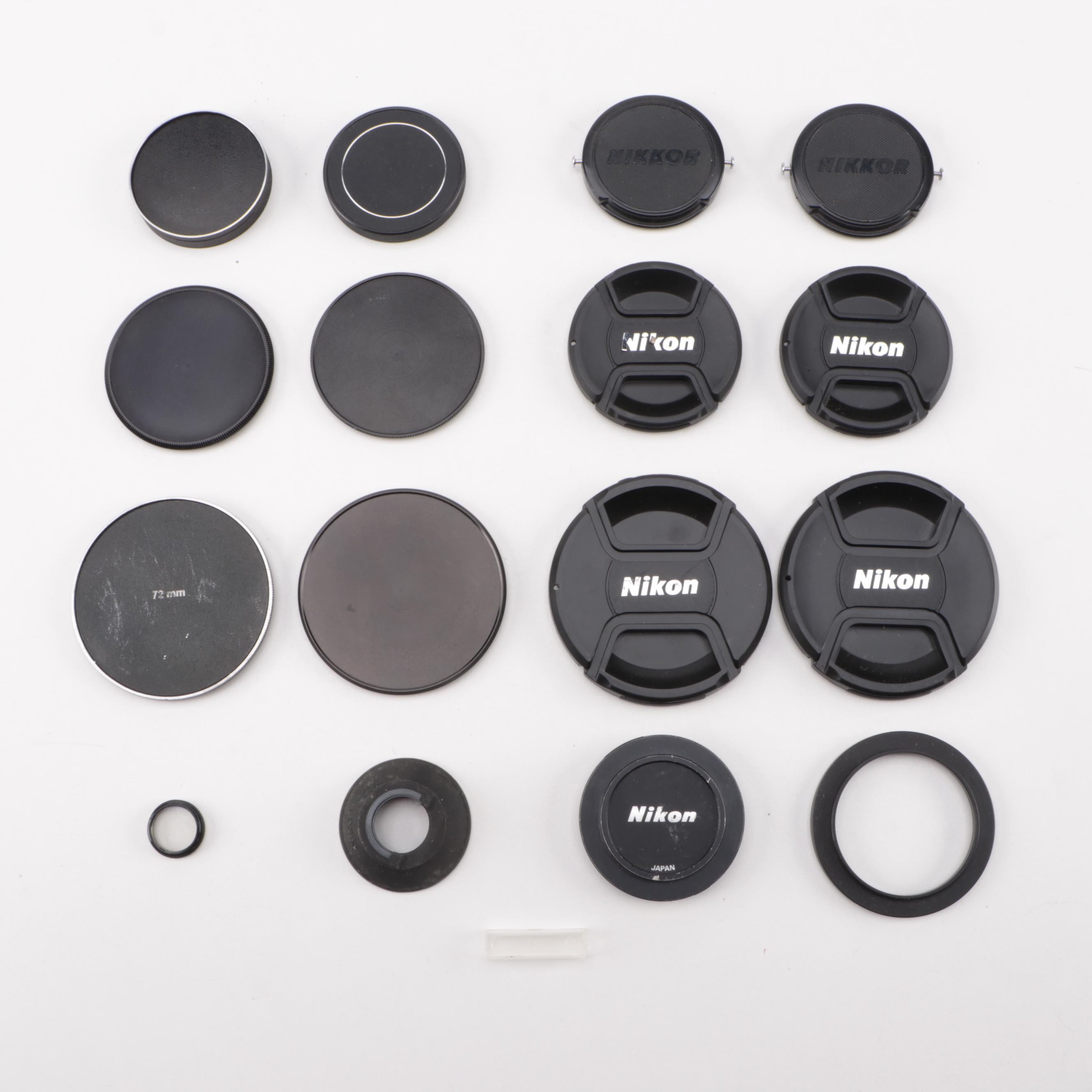 Nikon FE2 35mm SLR Camera with Lenses, Caps and Filters