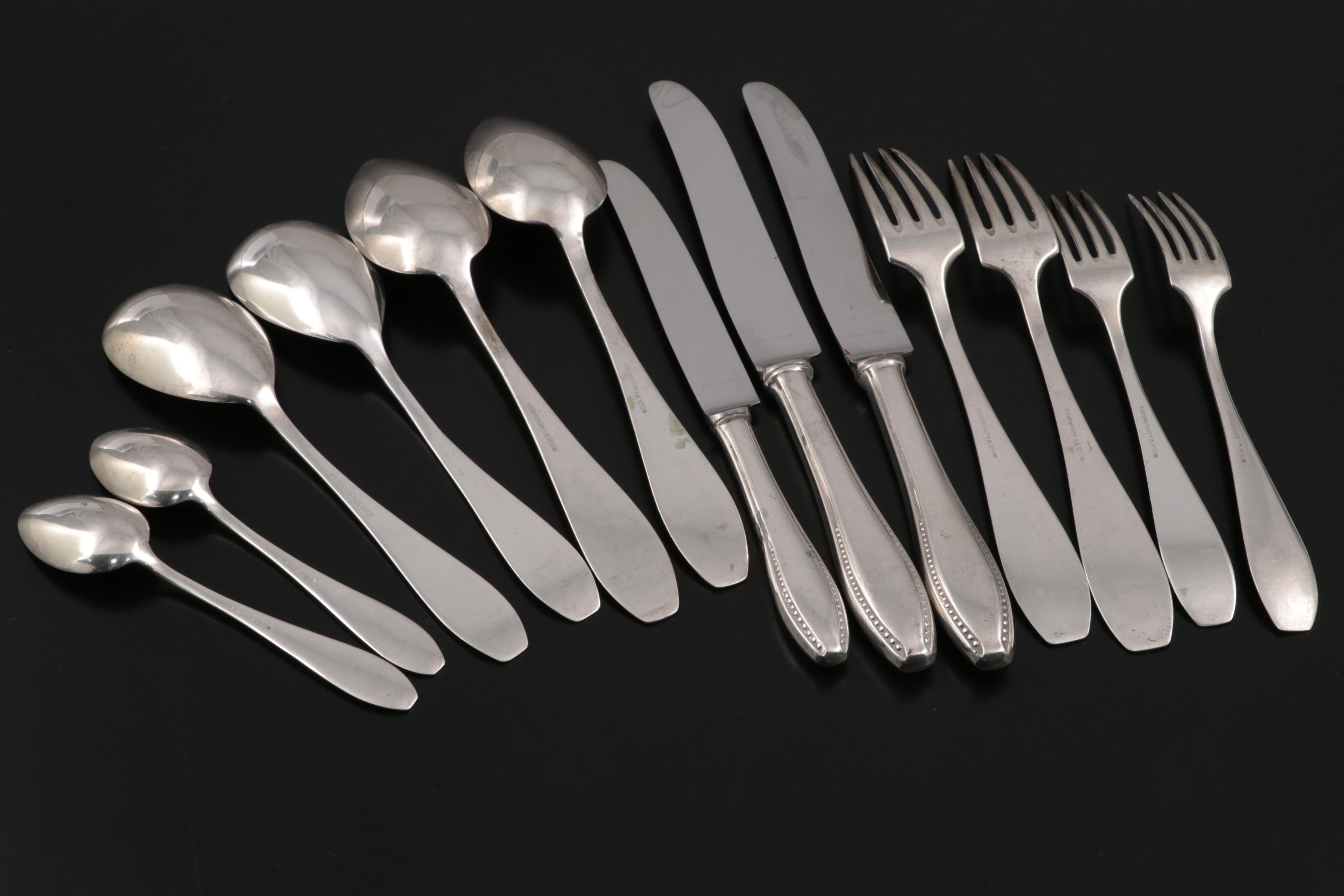 Hugo Sandig 830 Silver Flatware Set for Two, Early 20th Century