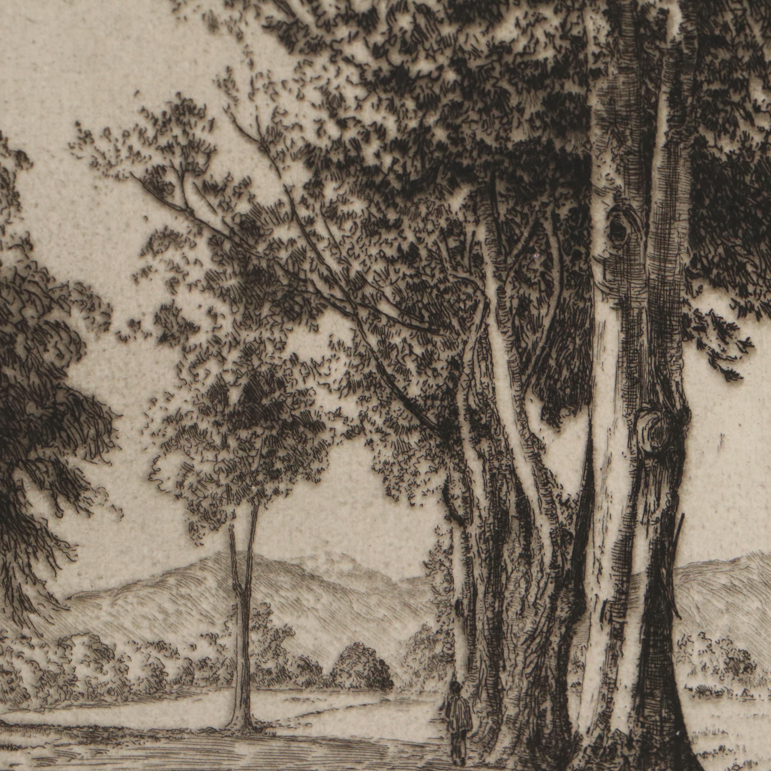 Lee Sturges Forest and Waterscape Etchings, Circa 1930