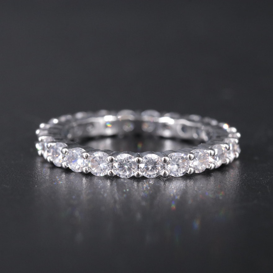 Cubic Zirconia Eternity Band