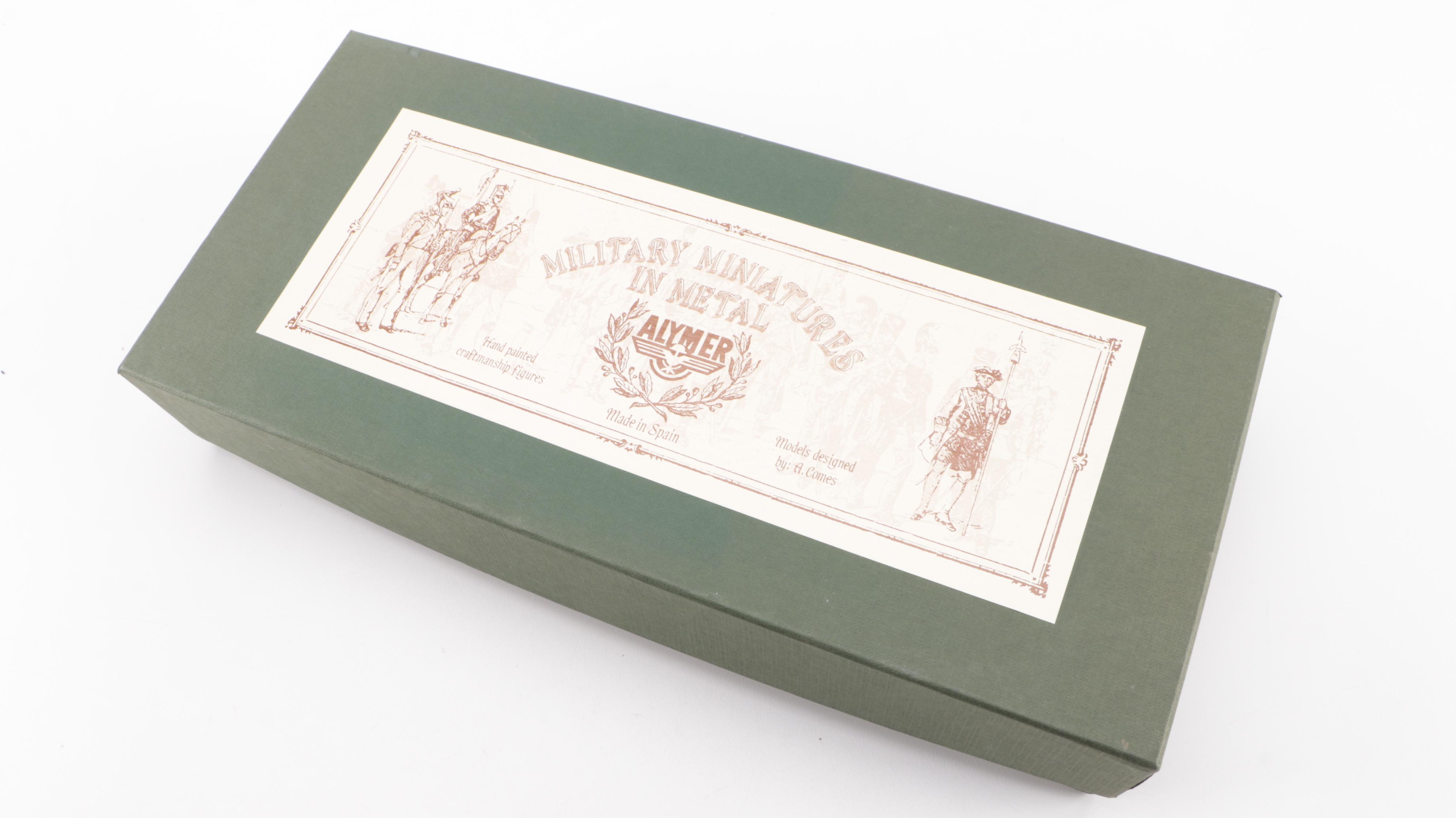 Alymer Hand Painted Metal Civil War Confederate Infantry Miniature Soldiers