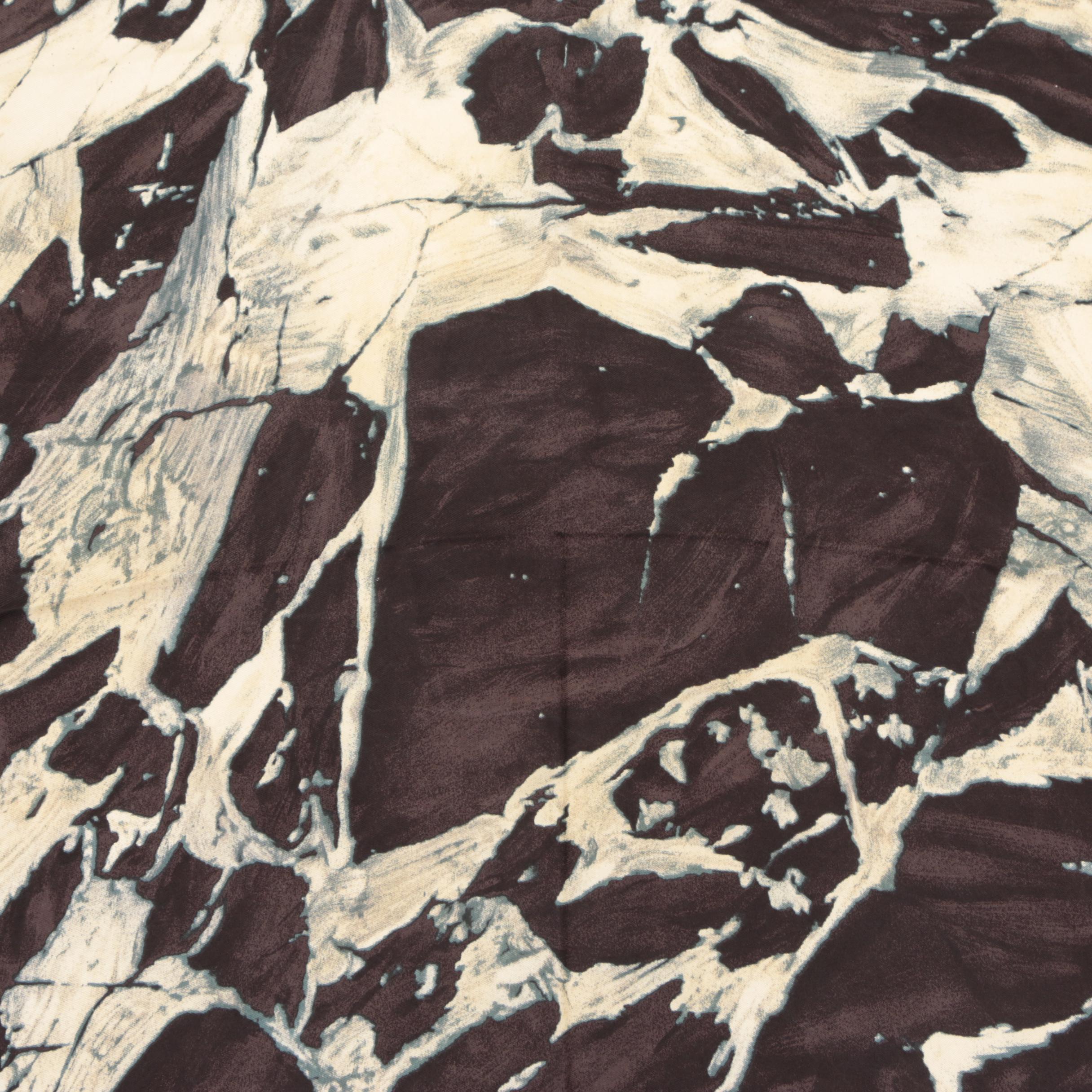 Prada Abstract Animal Print Silk Scarf