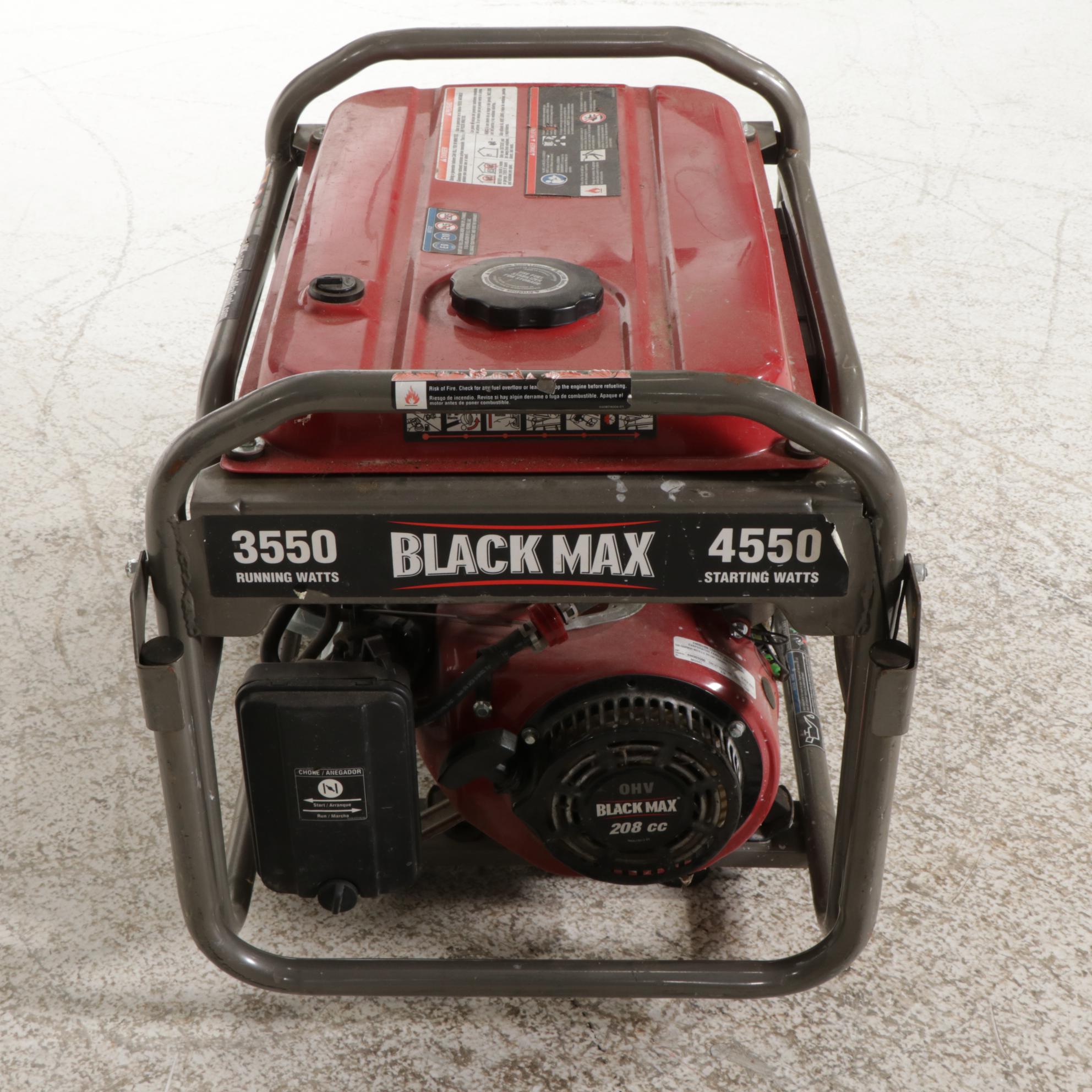 Black Max 208cc Portable Gas Powered Generator