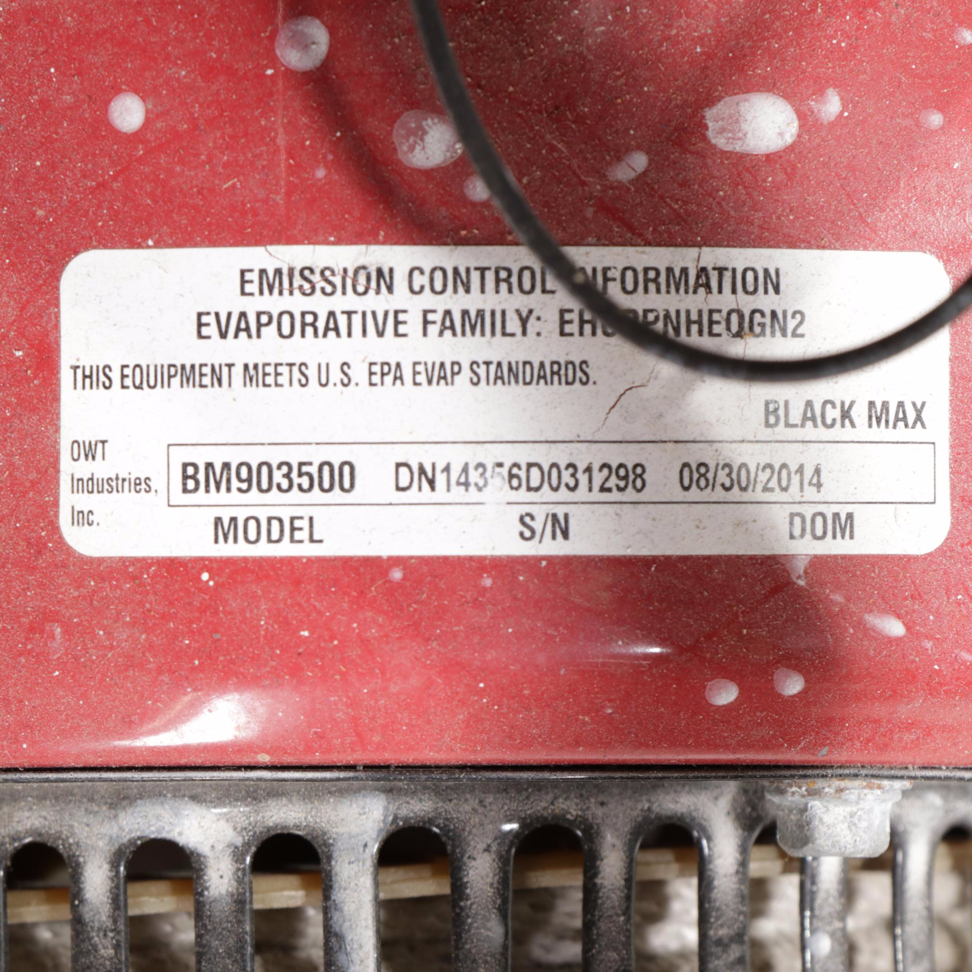 Black Max 208cc Portable Gas Powered Generator