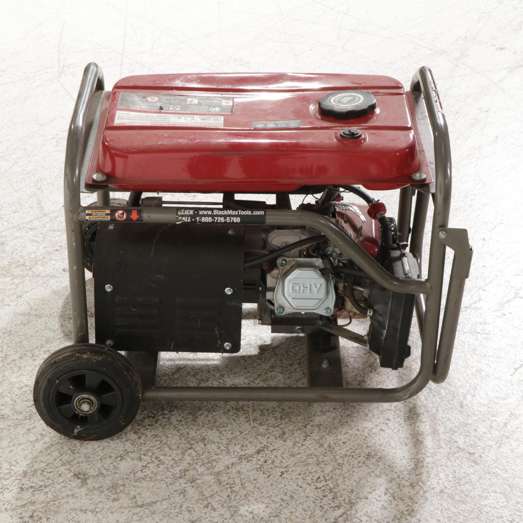 Black Max 208cc Portable Gas Powered Generator