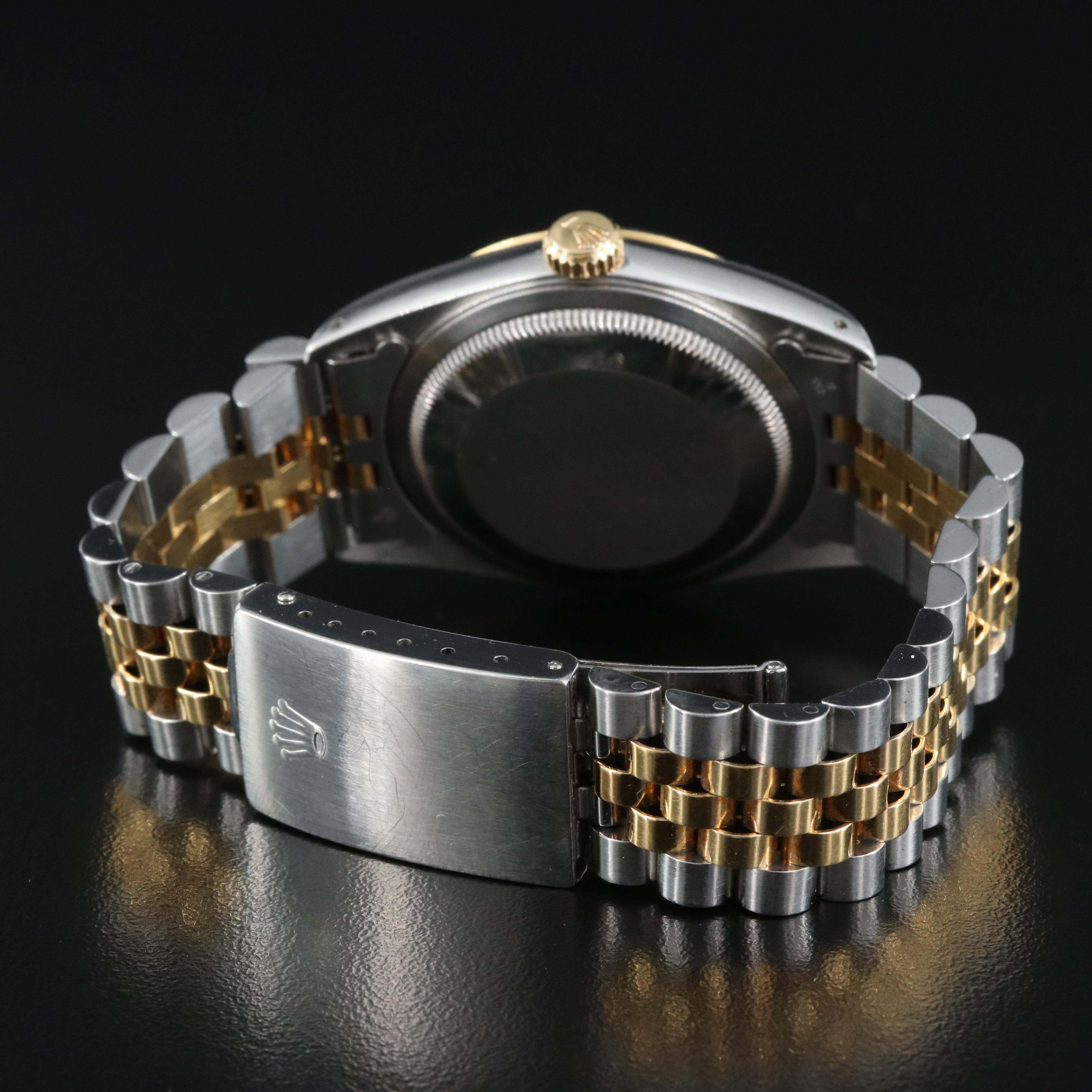 1991 Rolex Oyster Perpetual Tapestry Dial Watch with Date