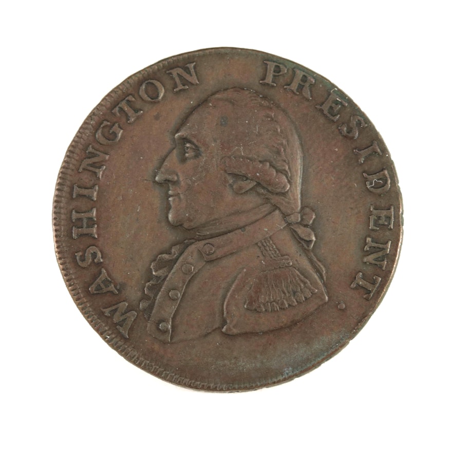 1791 United States Copper Colonial Washington cent