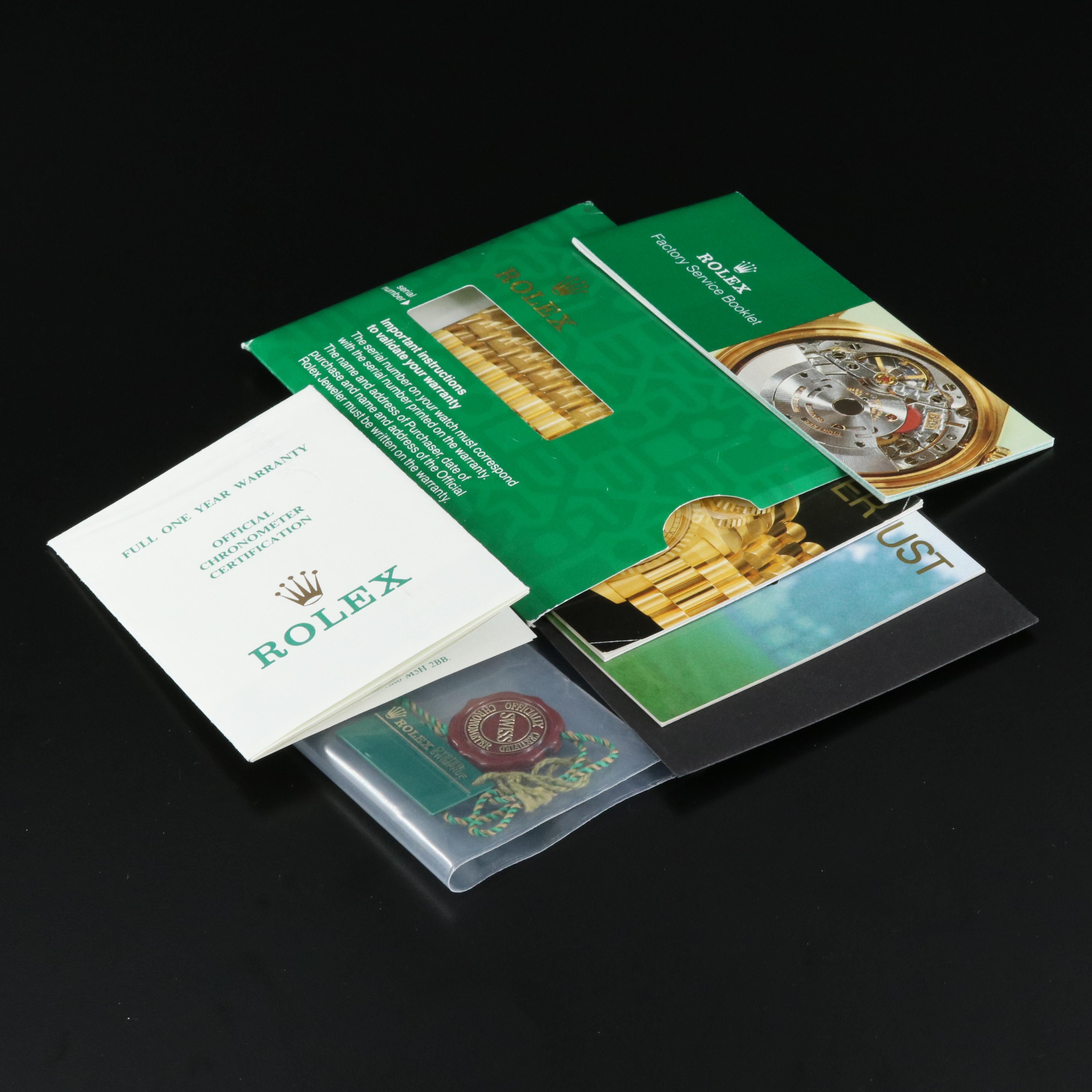 1991 Rolex Oyster Perpetual Tapestry Dial Watch with Date