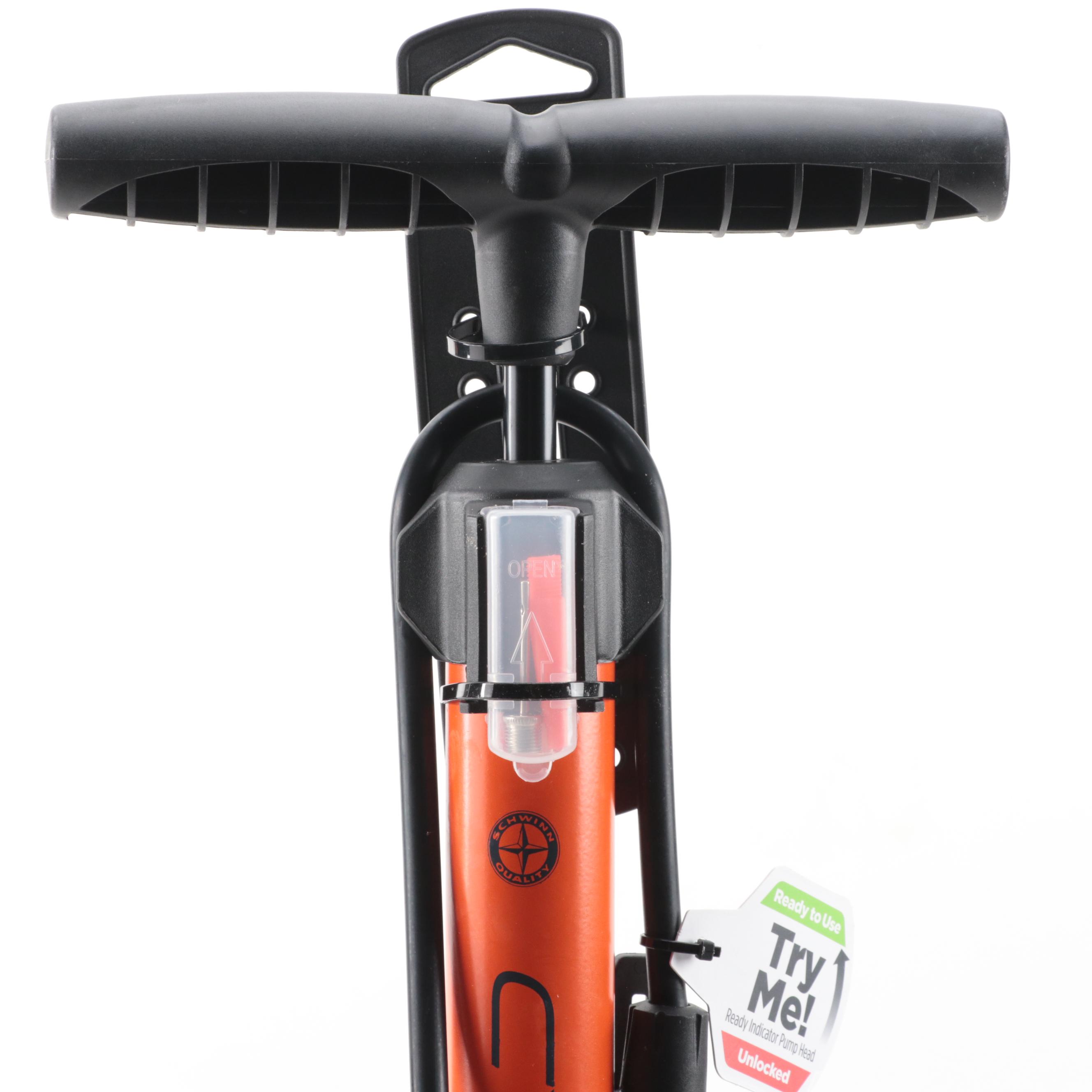 Schwinn Cyclone Tire Floor Pump with Dual Head Nozzle