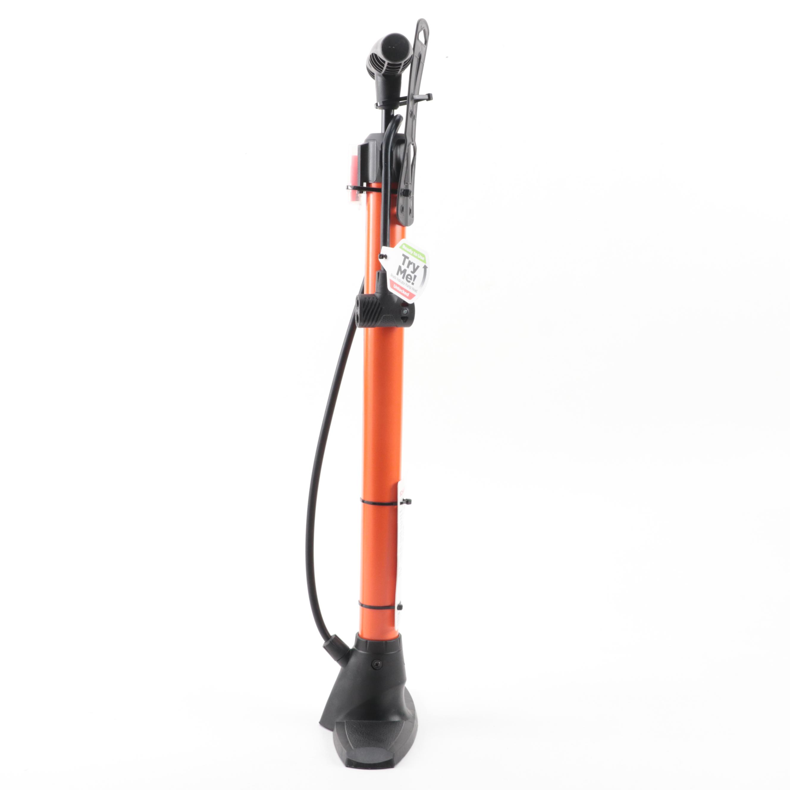 Schwinn Cyclone Tire Floor Pump with Dual Head Nozzle