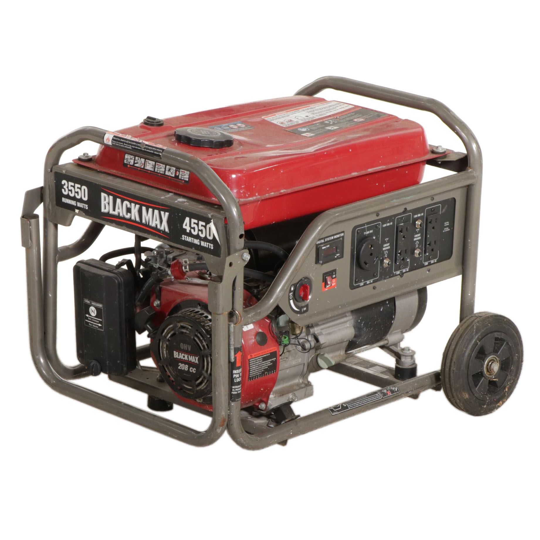 Black Max 208cc Portable Gas Powered Generator