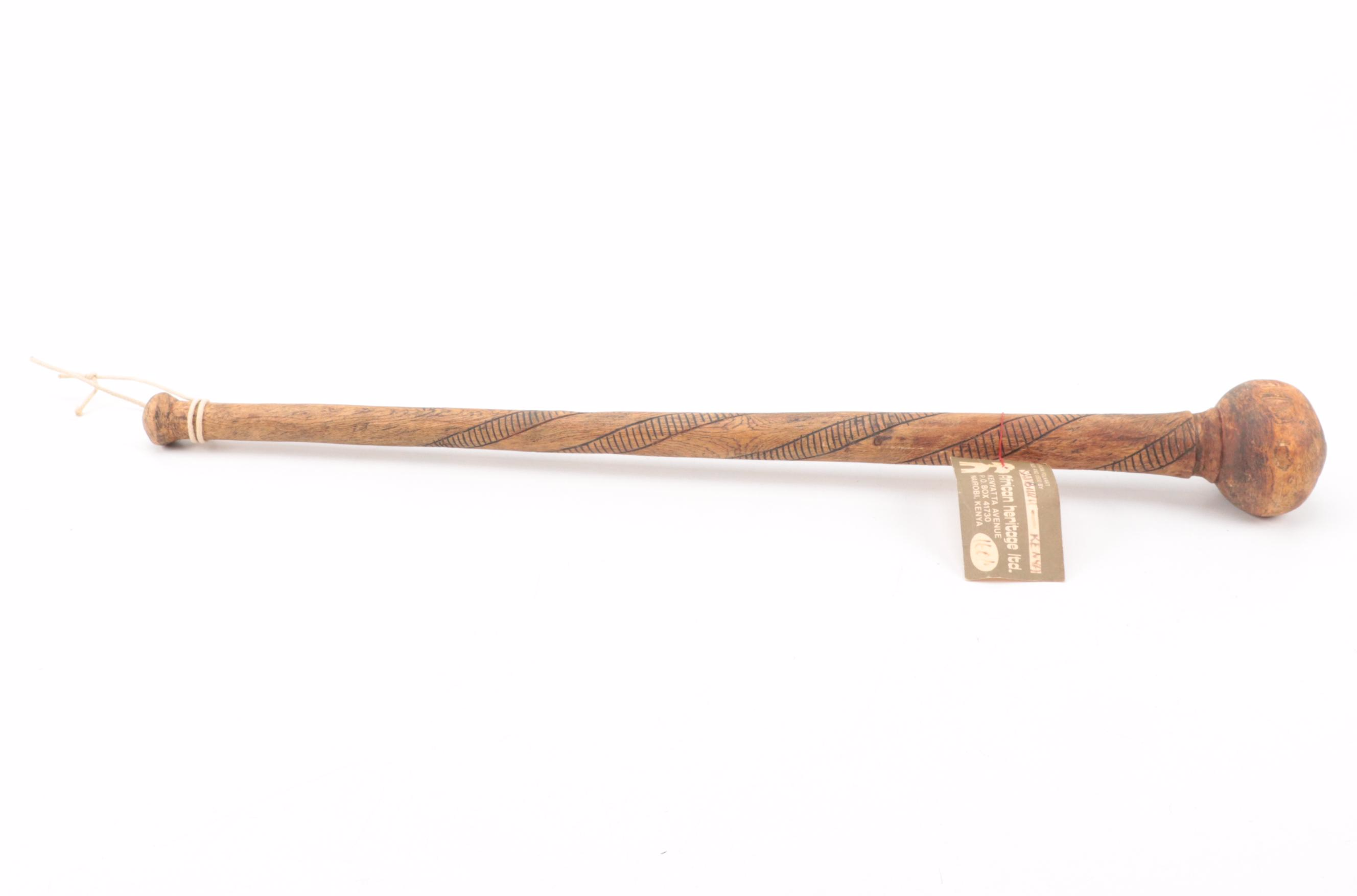 Kenyan Samburu Style Wooden Club, East Africa