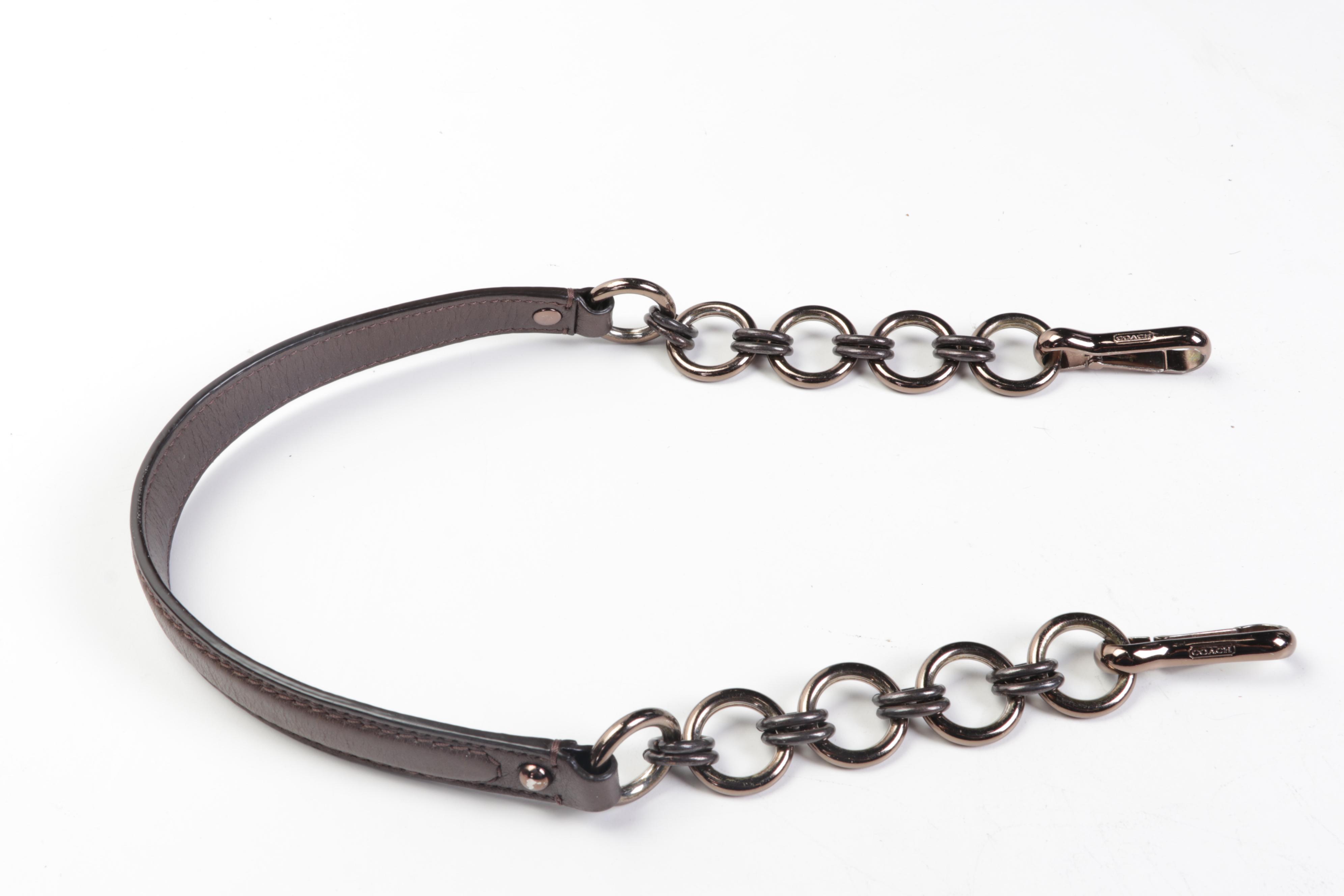 Coach 70th Anniversary Caroline Madison Satchel In Brown Embossed Leather