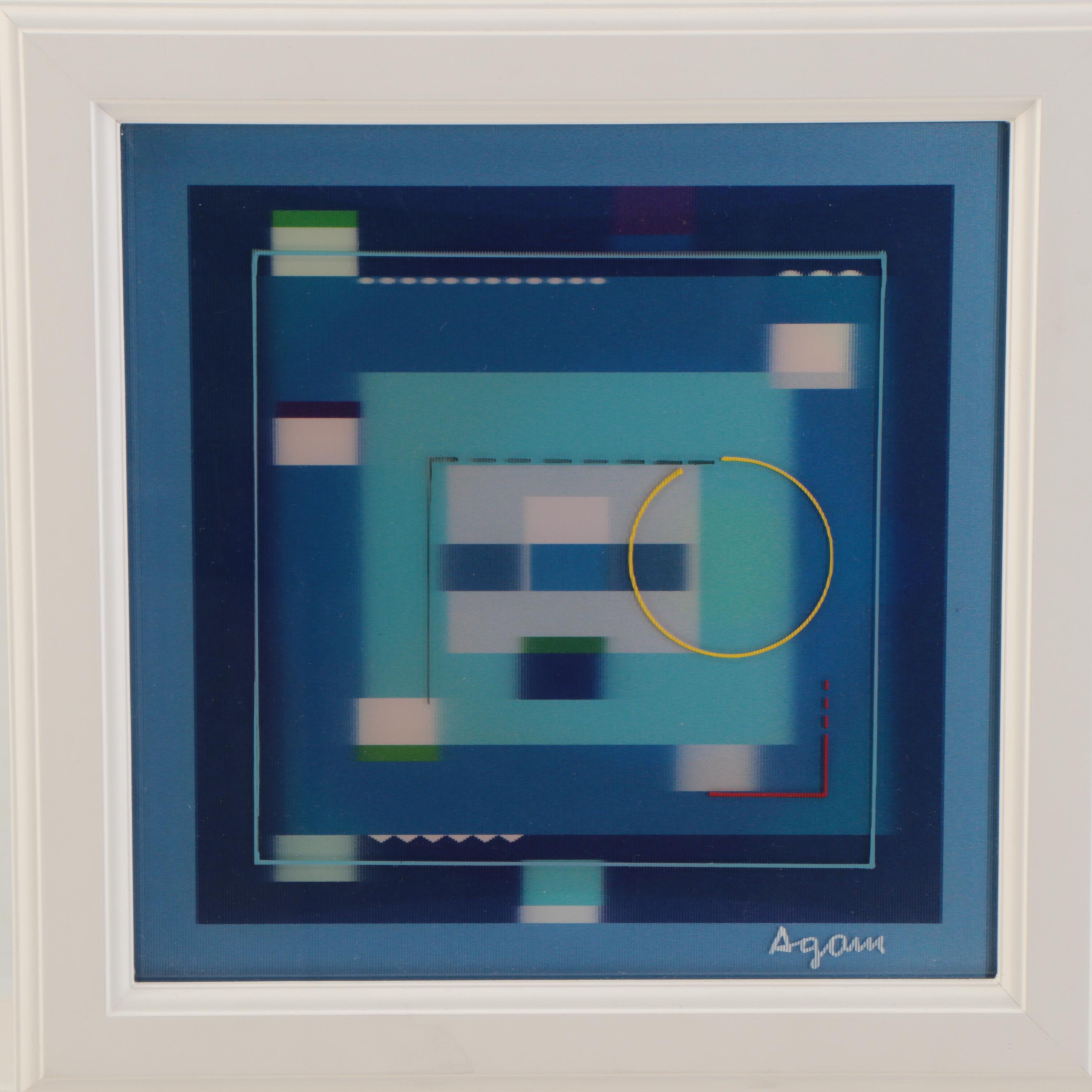 Yaacov Agam Abstract Agamograph "Summer Winter," 2015