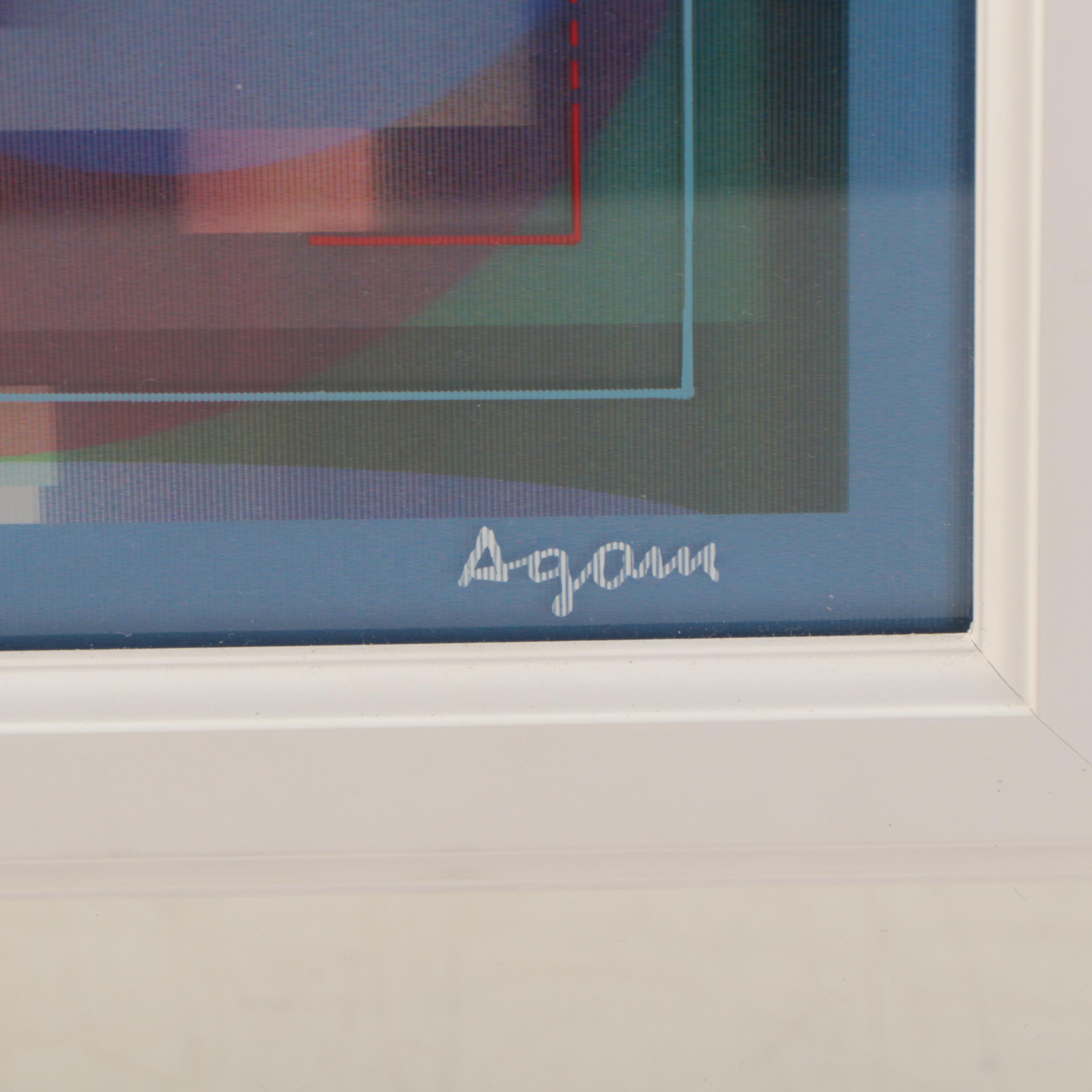 Yaacov Agam Abstract Agamograph "Summer Winter," 2015