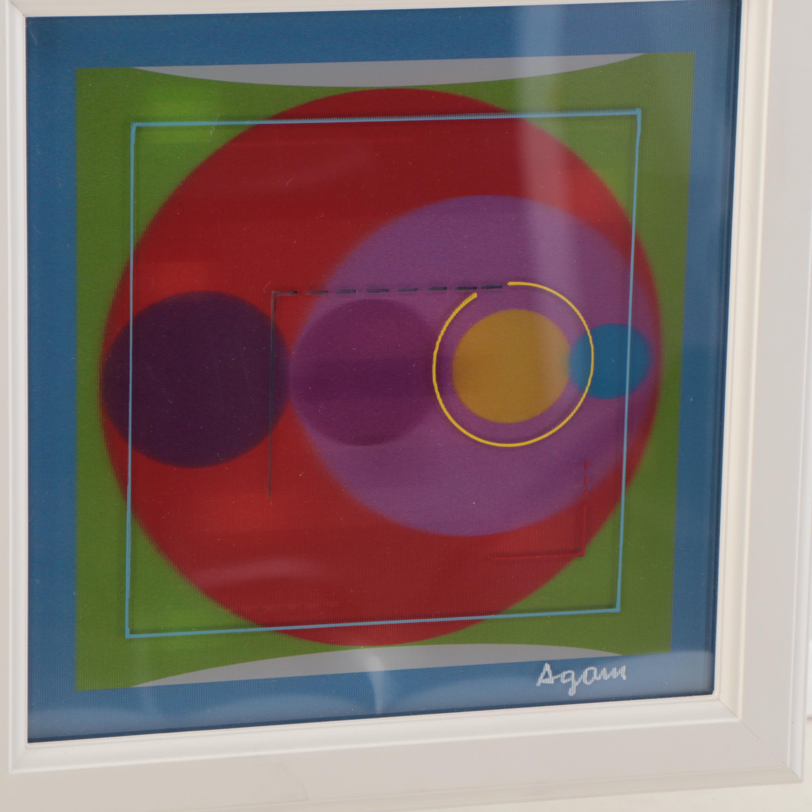 Yaacov Agam Abstract Agamograph "Summer Winter," 2015