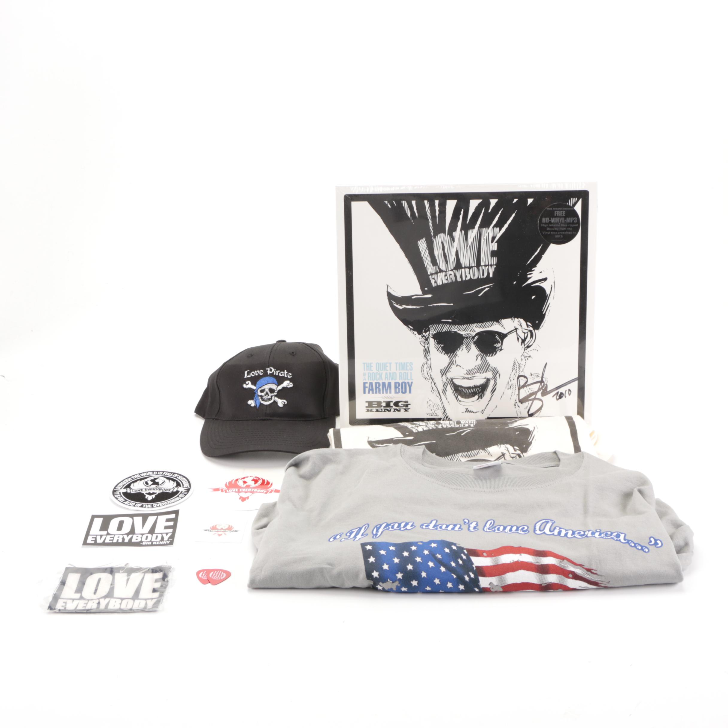 Big & Rich Tour Merchandise Including Signed Album, CD, Shirts, and More