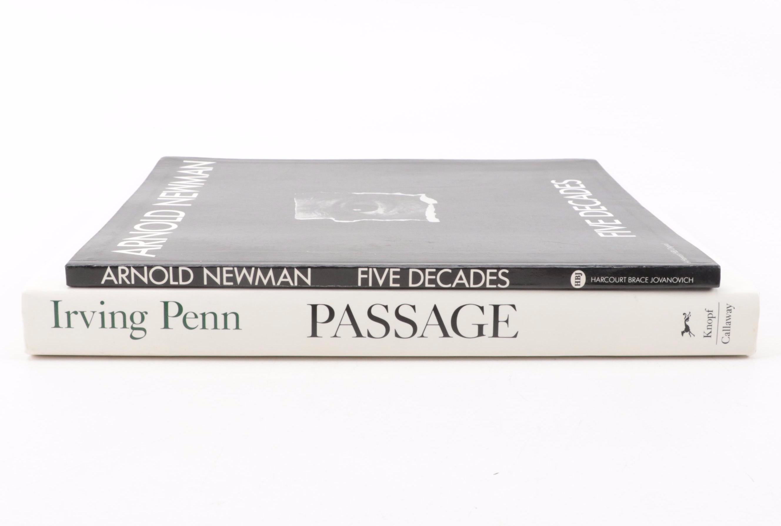 First Edition "Arnold Newman: Five Decades" and "Irving Penn: Passage" Art Books