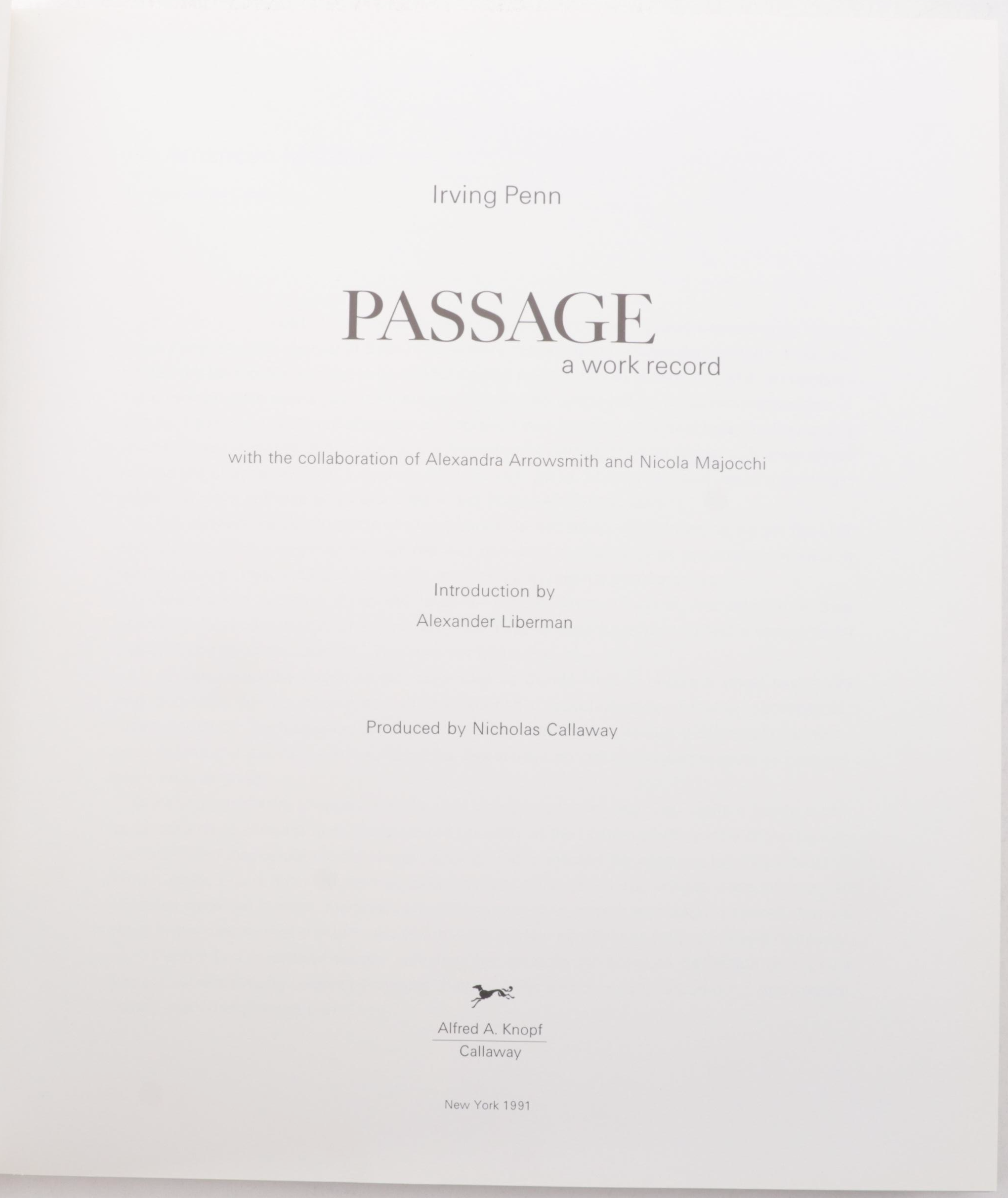 First Edition "Arnold Newman: Five Decades" and "Irving Penn: Passage" Art Books