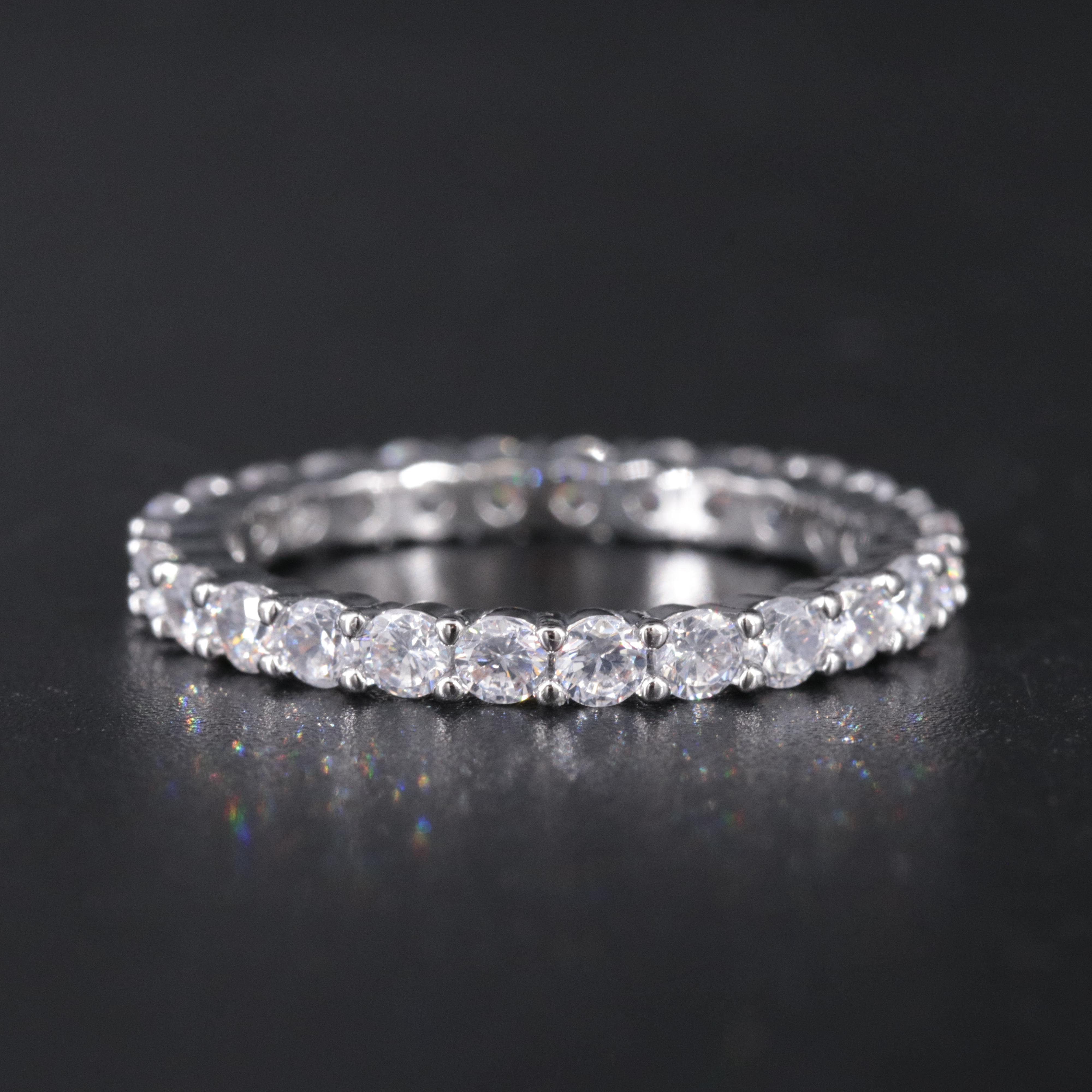 Cubic Zirconia Eternity Band