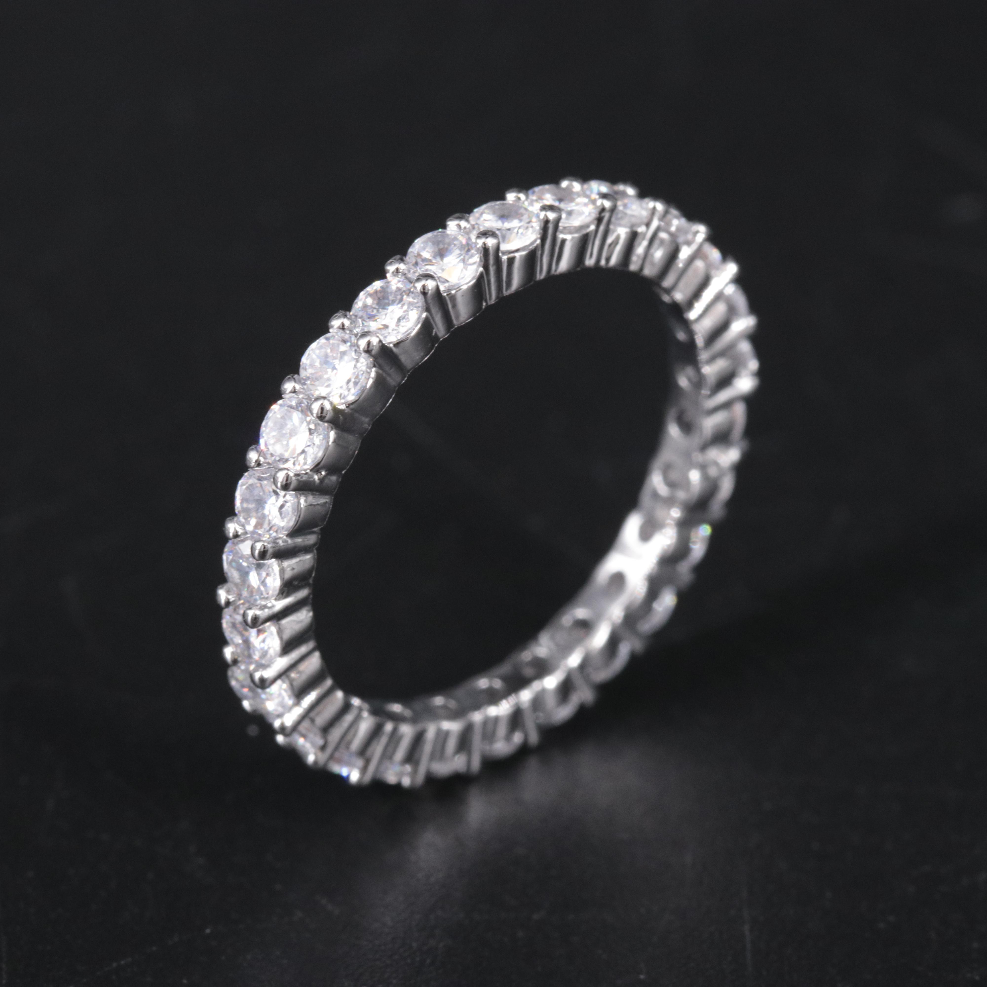 Cubic Zirconia Eternity Band