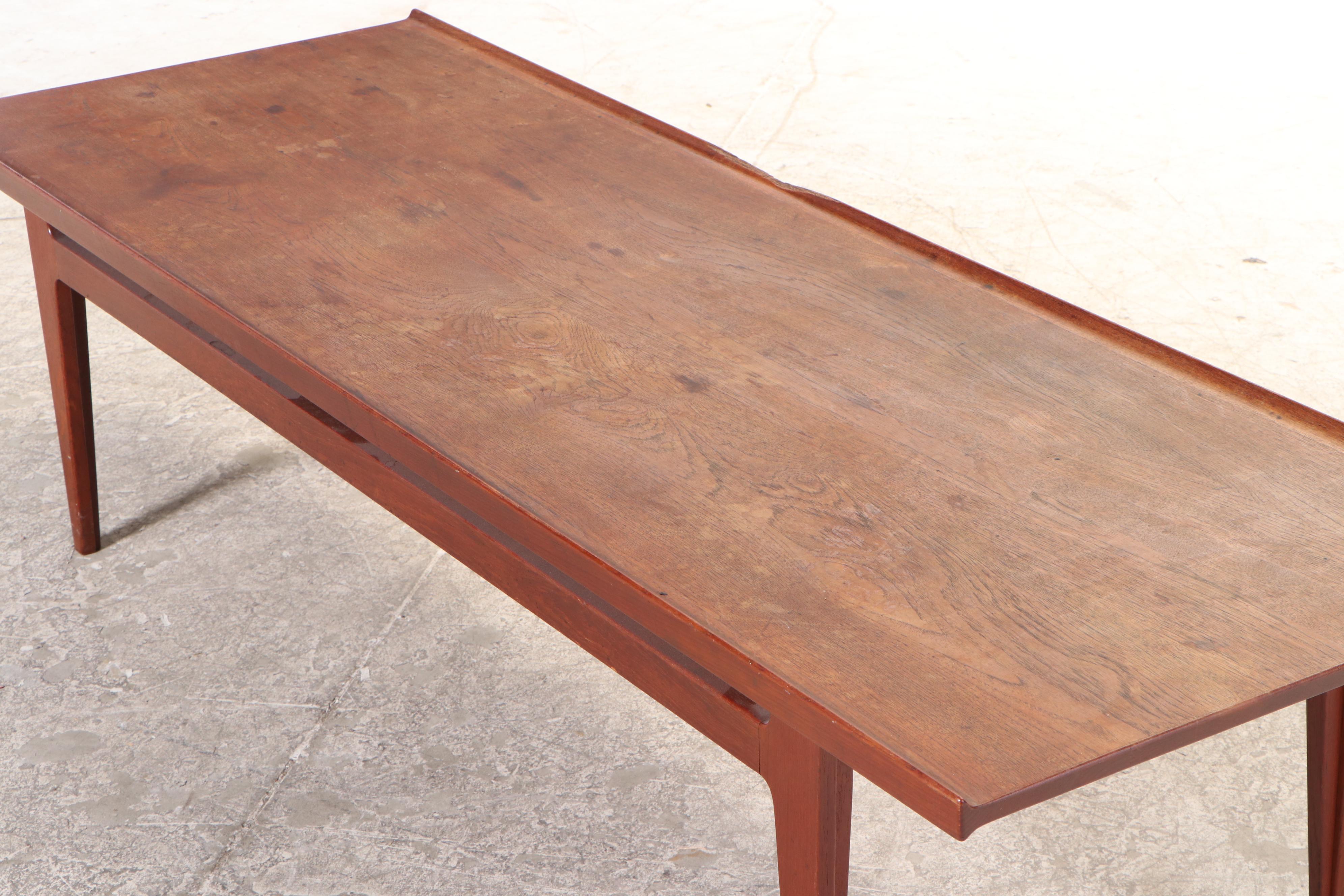 Povl Dinesen Danish Modern Teak Coffee Table, Mid-20th Century