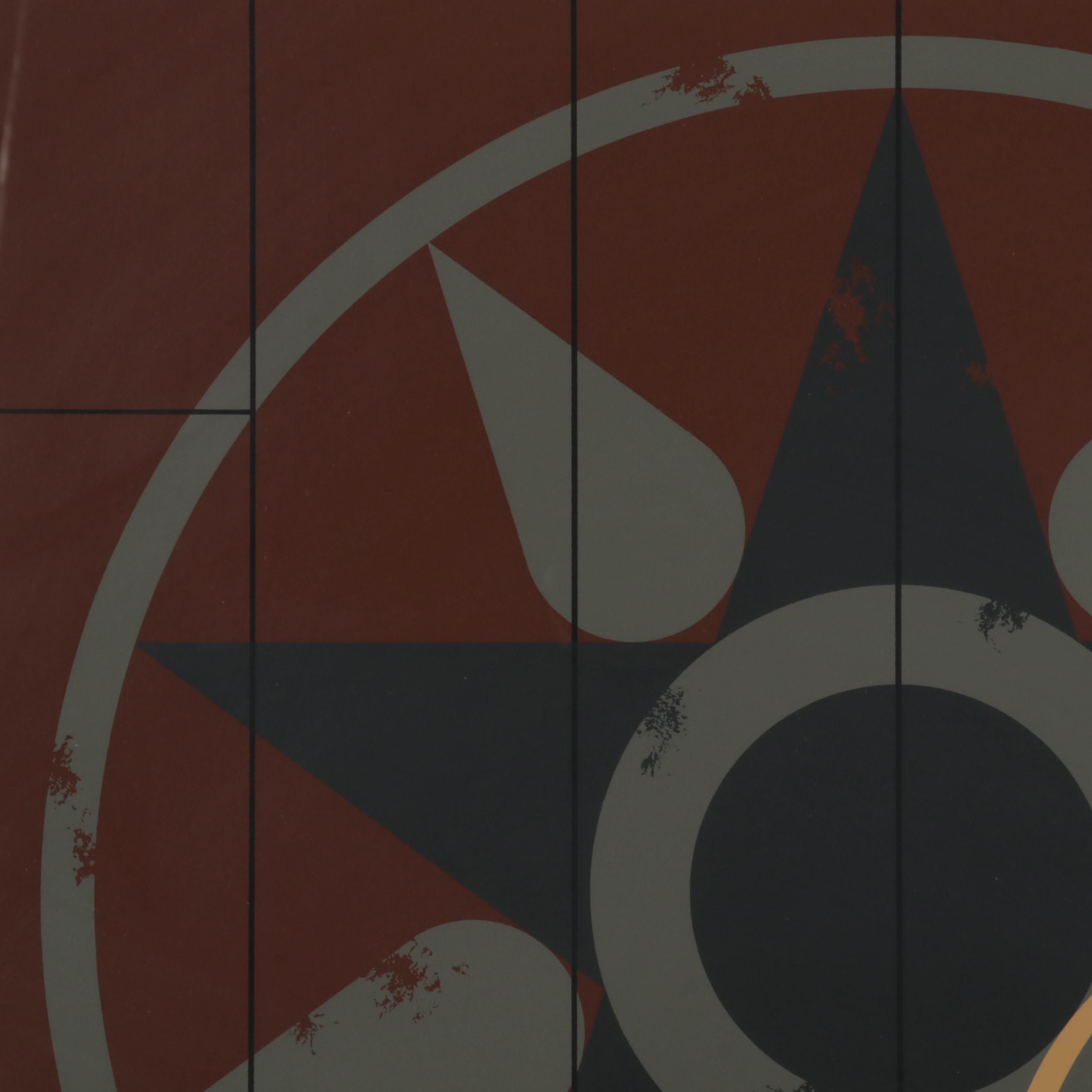 Charley Harper Barn Owl Serigraph "Hexit," 1980