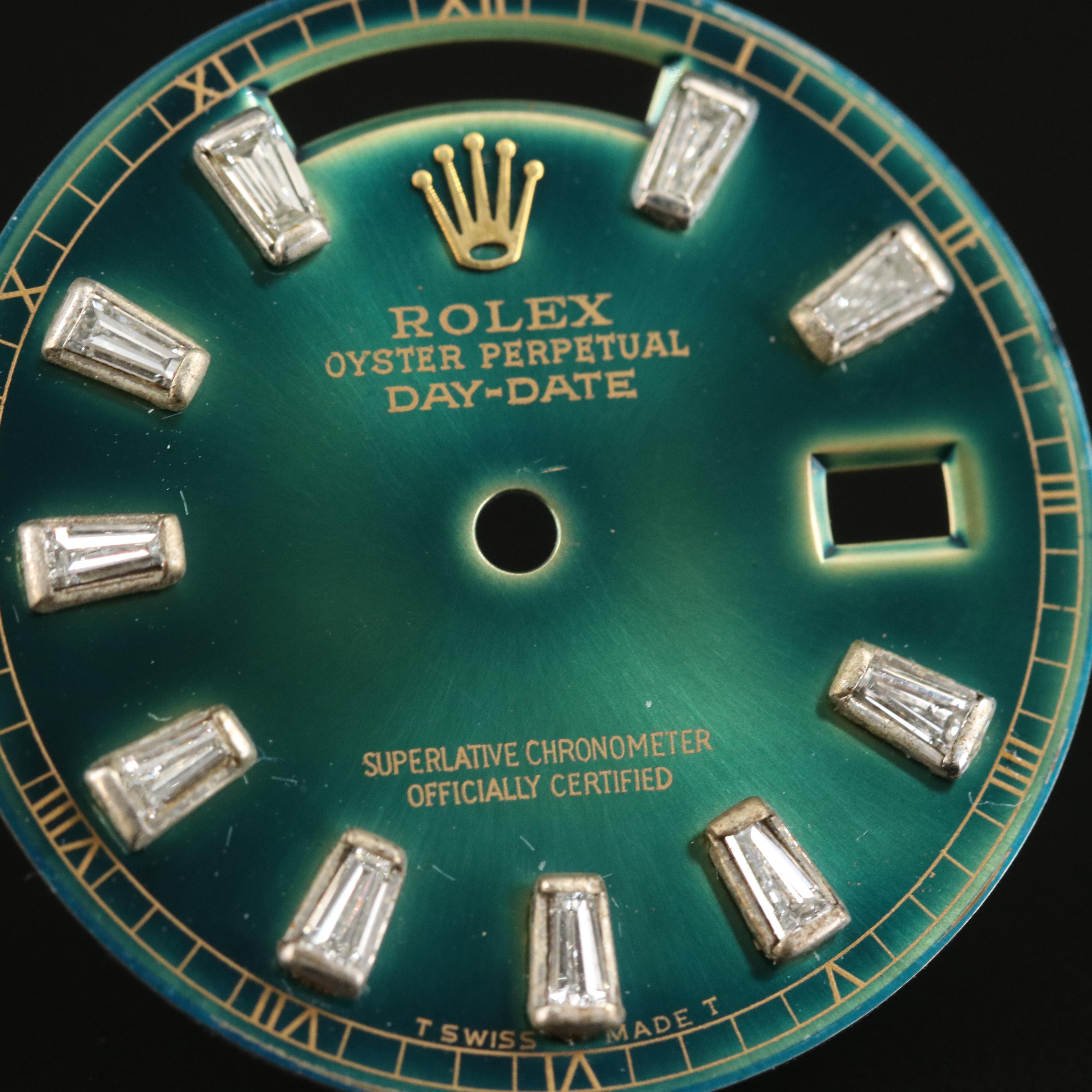 Rolex Oyster Perpetual Day-Date 0.50 CTW Diamond Aftermarket Dial