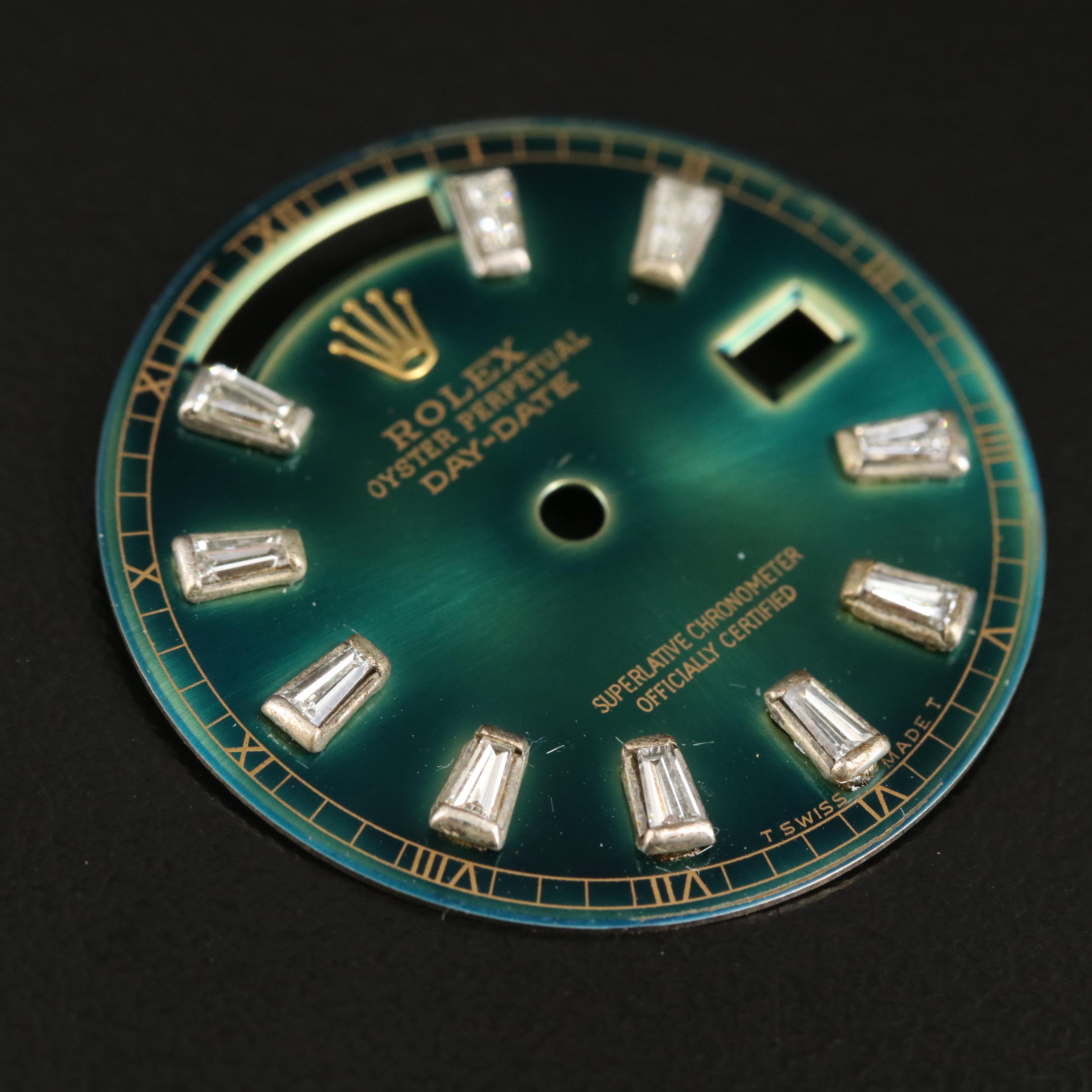Rolex Oyster Perpetual Day-Date 0.50 CTW Diamond Aftermarket Dial