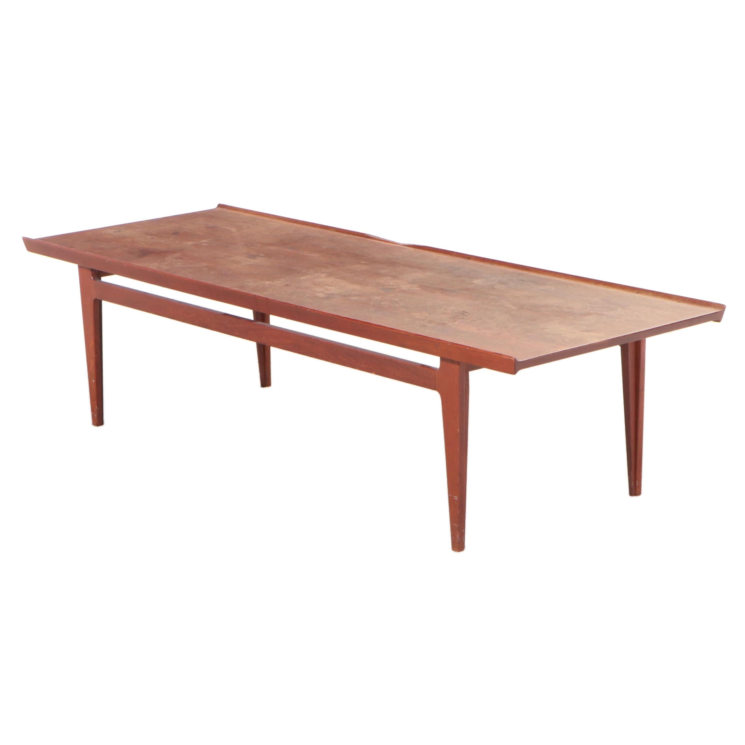 Povl Dinesen Danish Modern Teak Coffee Table, Mid-20th Century