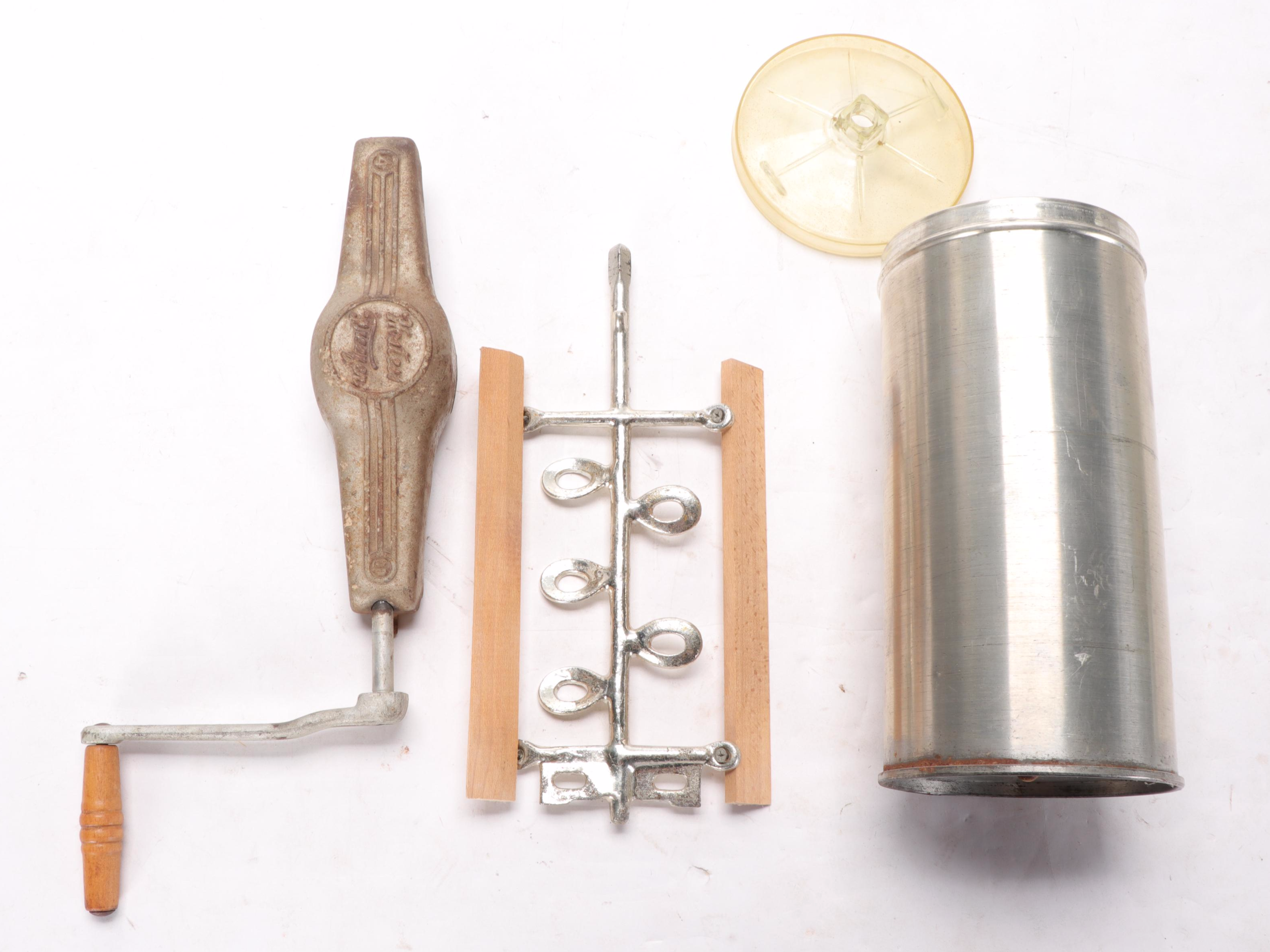 The Peerless Freezer Company Ice Cream Maker with Ice Crusher and Juicer