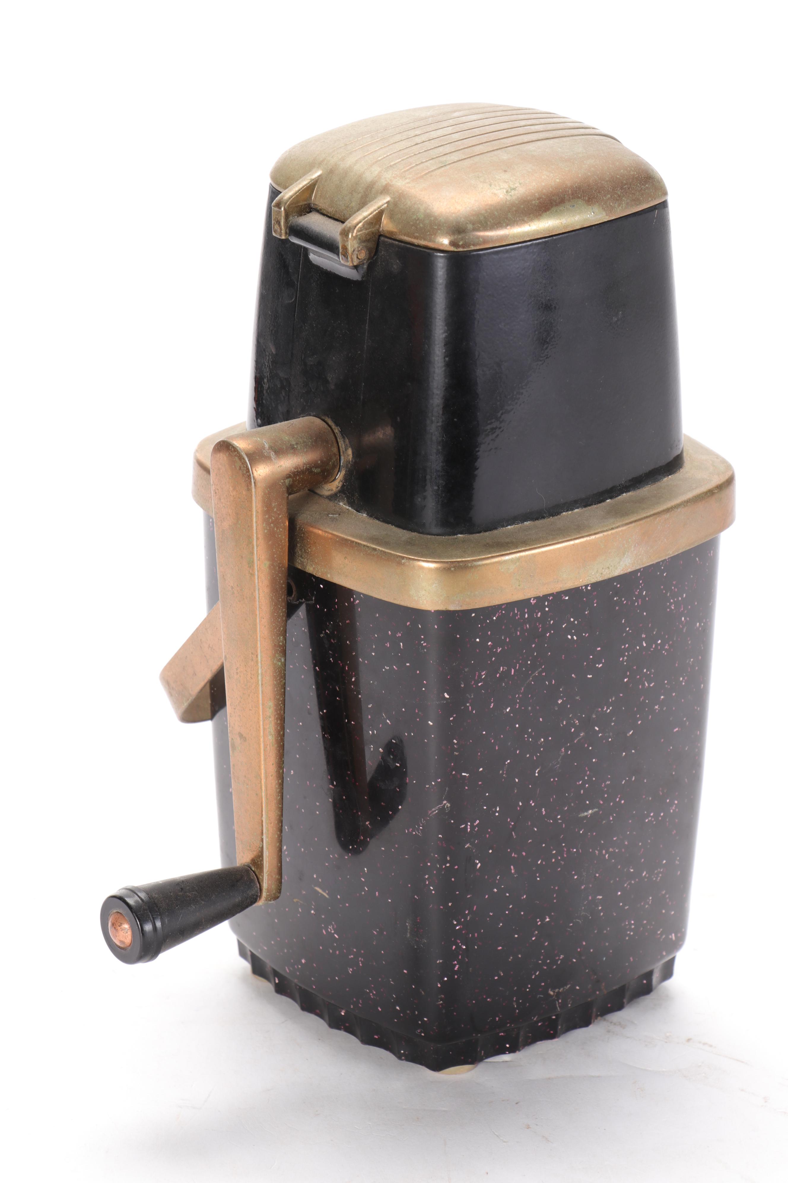 The Peerless Freezer Company Ice Cream Maker with Ice Crusher and Juicer