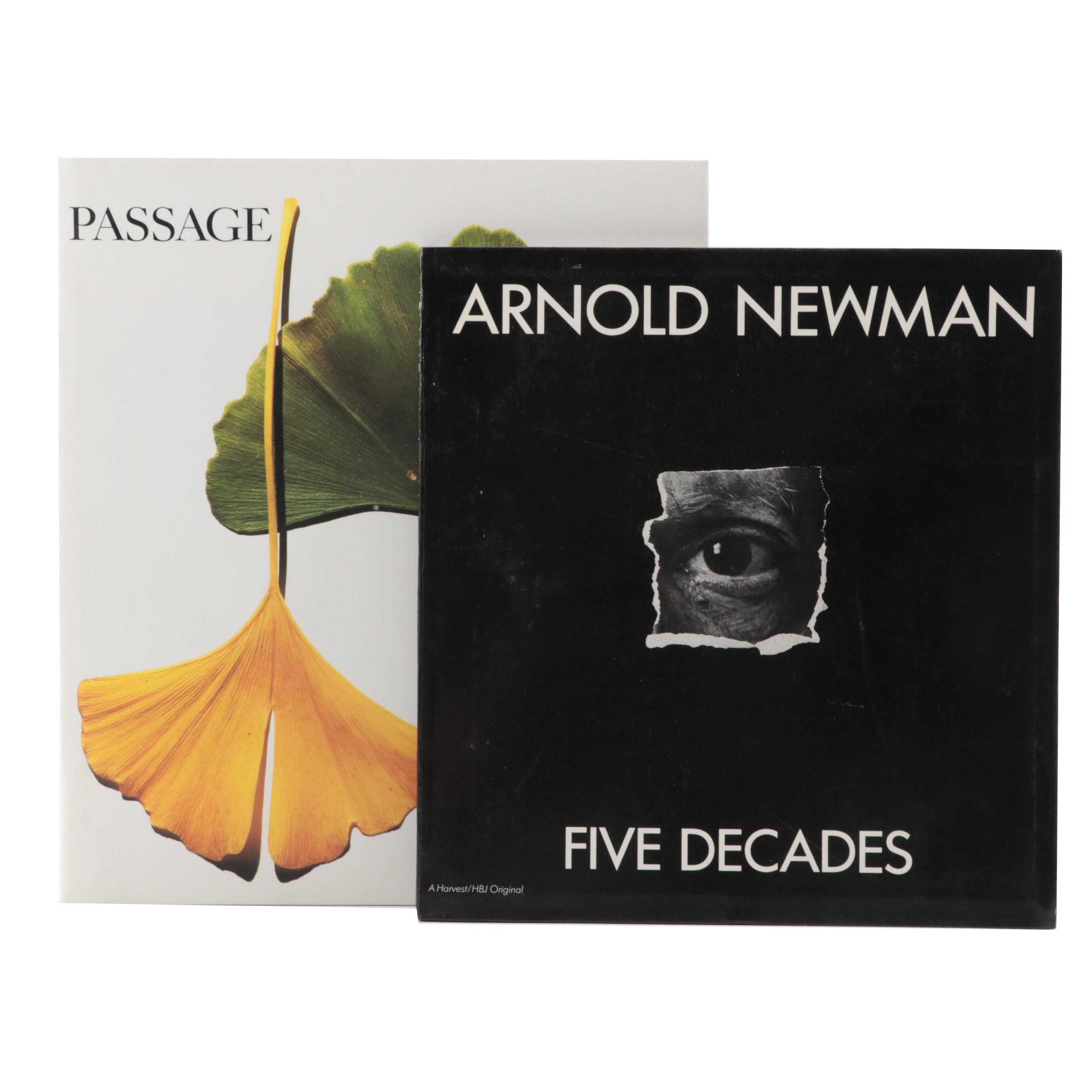 First Edition "Arnold Newman: Five Decades" and "Irving Penn: Passage" Art Books
