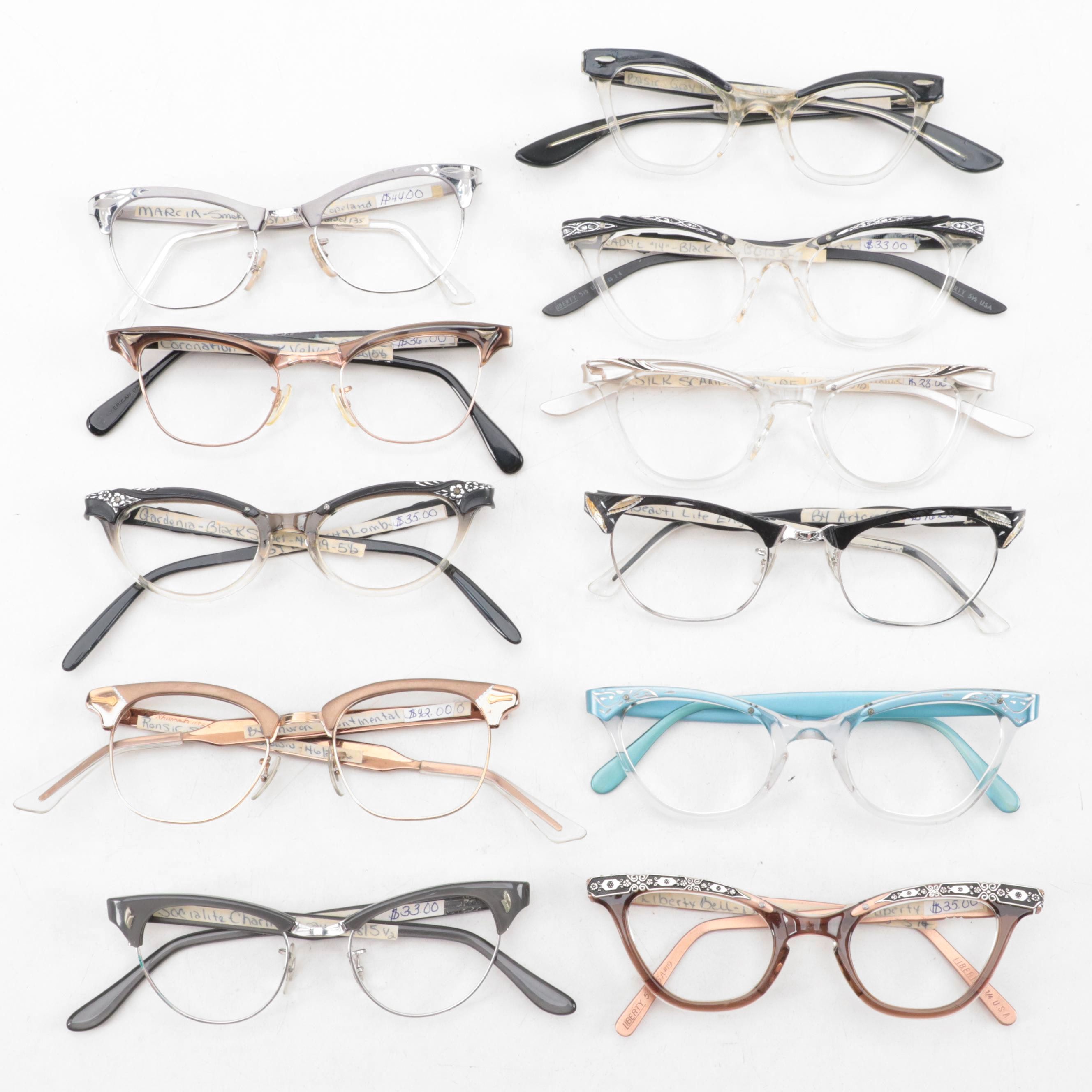 Cat Eye Demonstration Eyewear Frame Collection