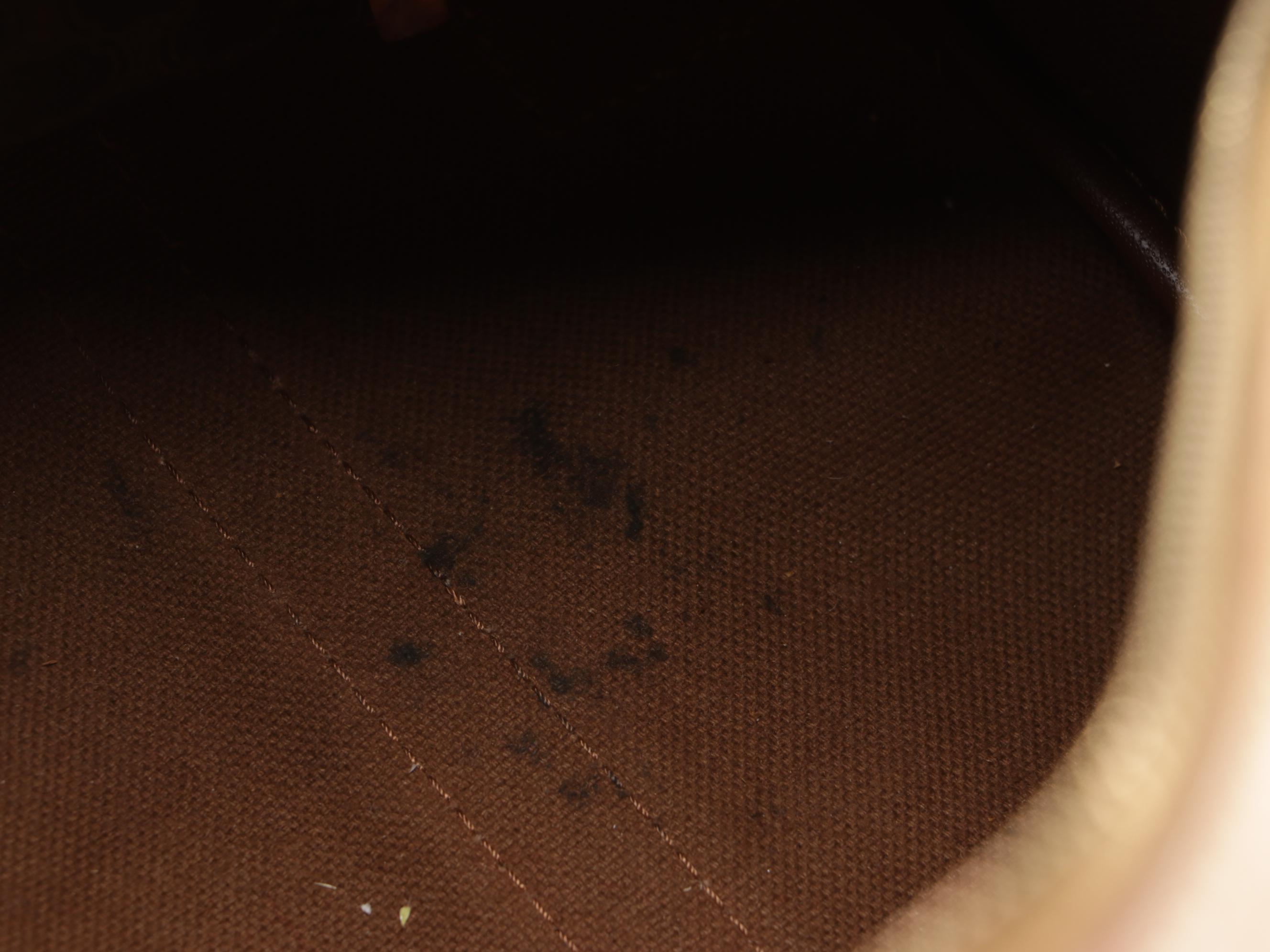 Celine Small Boston Bag in Macadam Coated Canvas and Leather