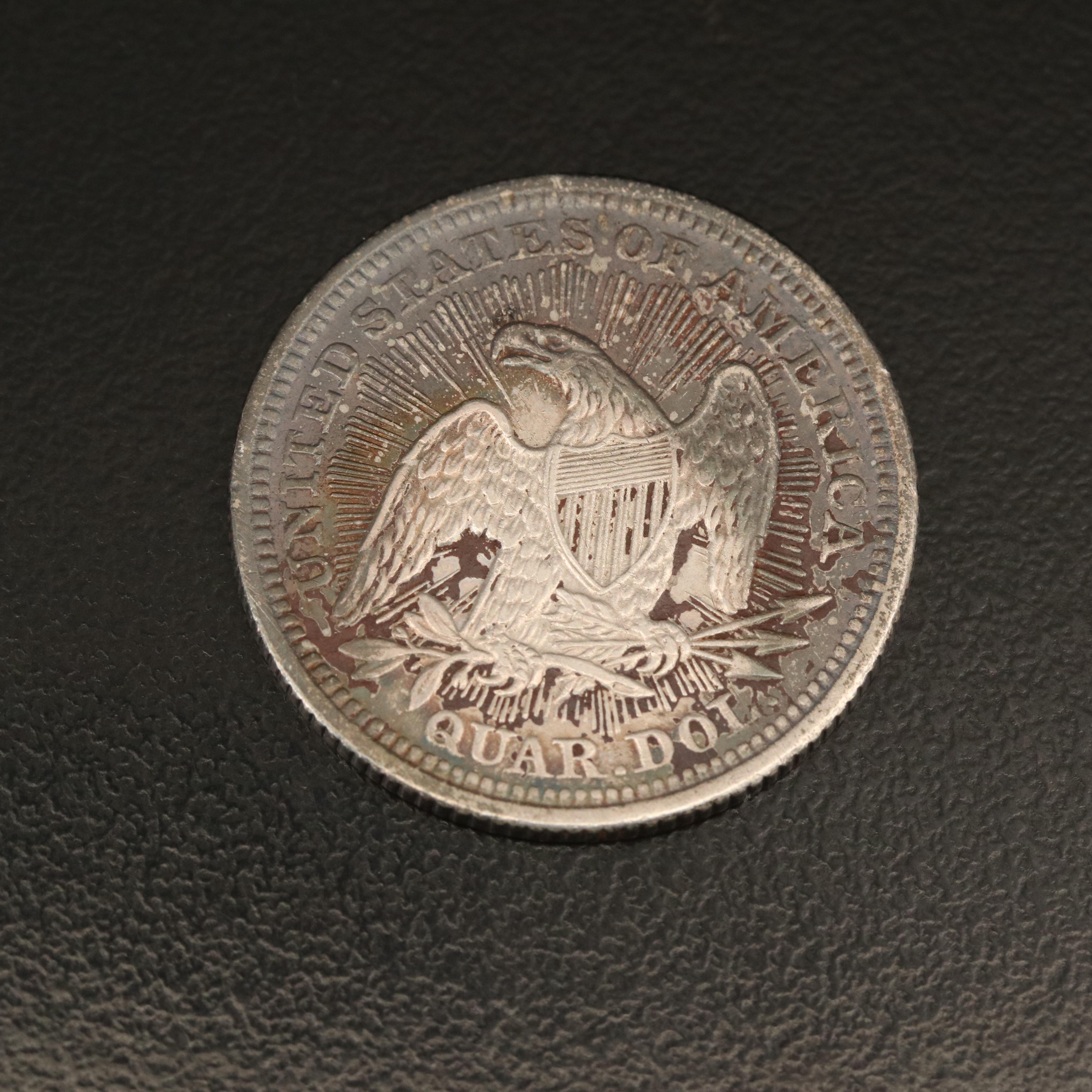 1853 Seated Liberty Silver Quarter