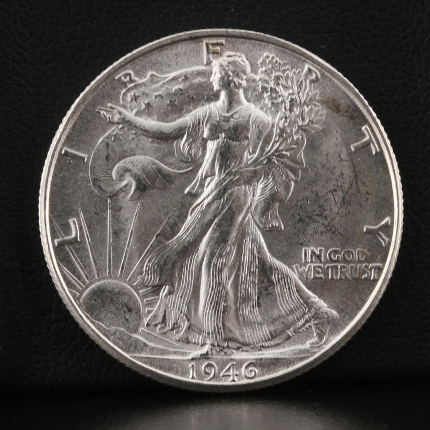 1946-D Walking Liberty Silver Half Dollar