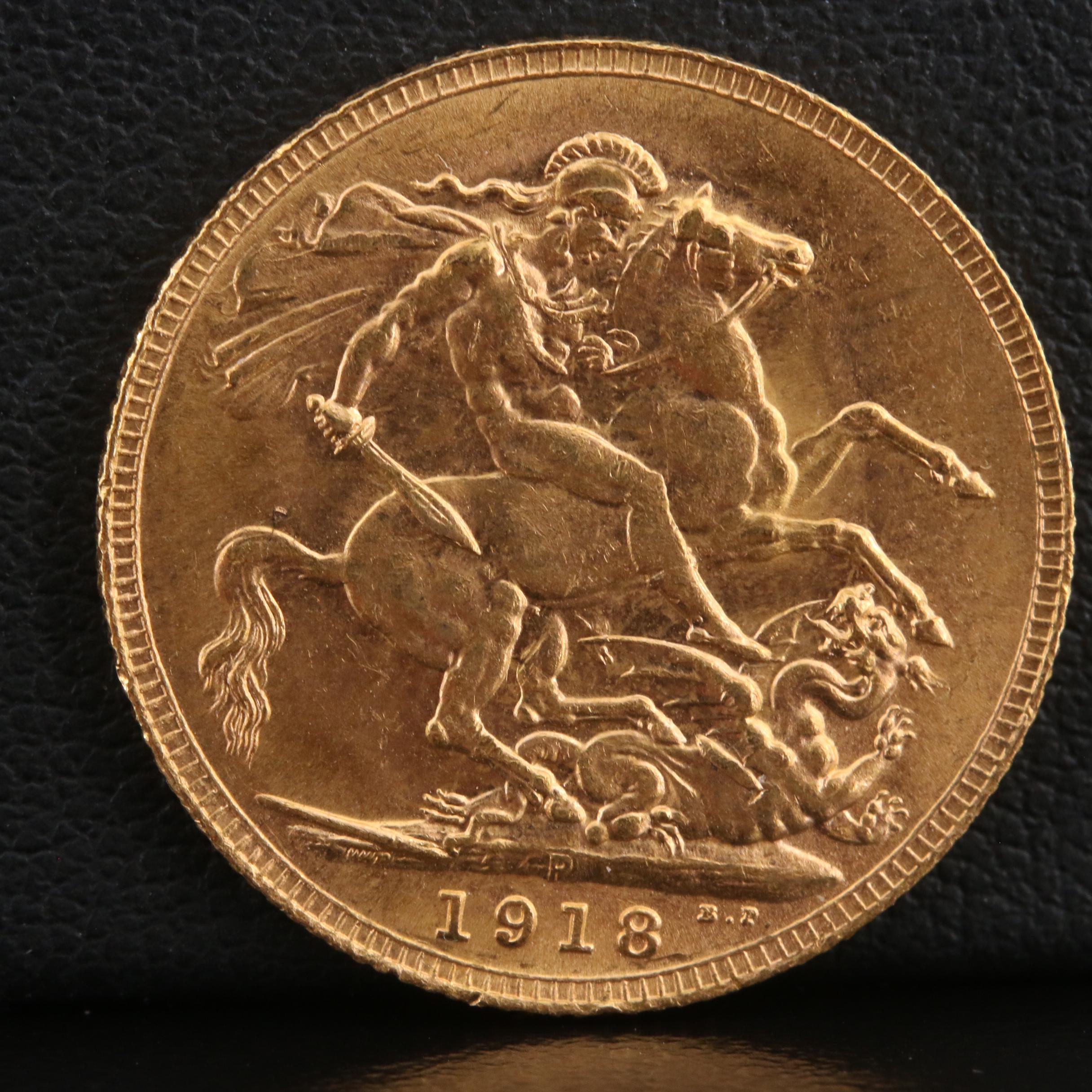 1918 P British Gold Sovereign