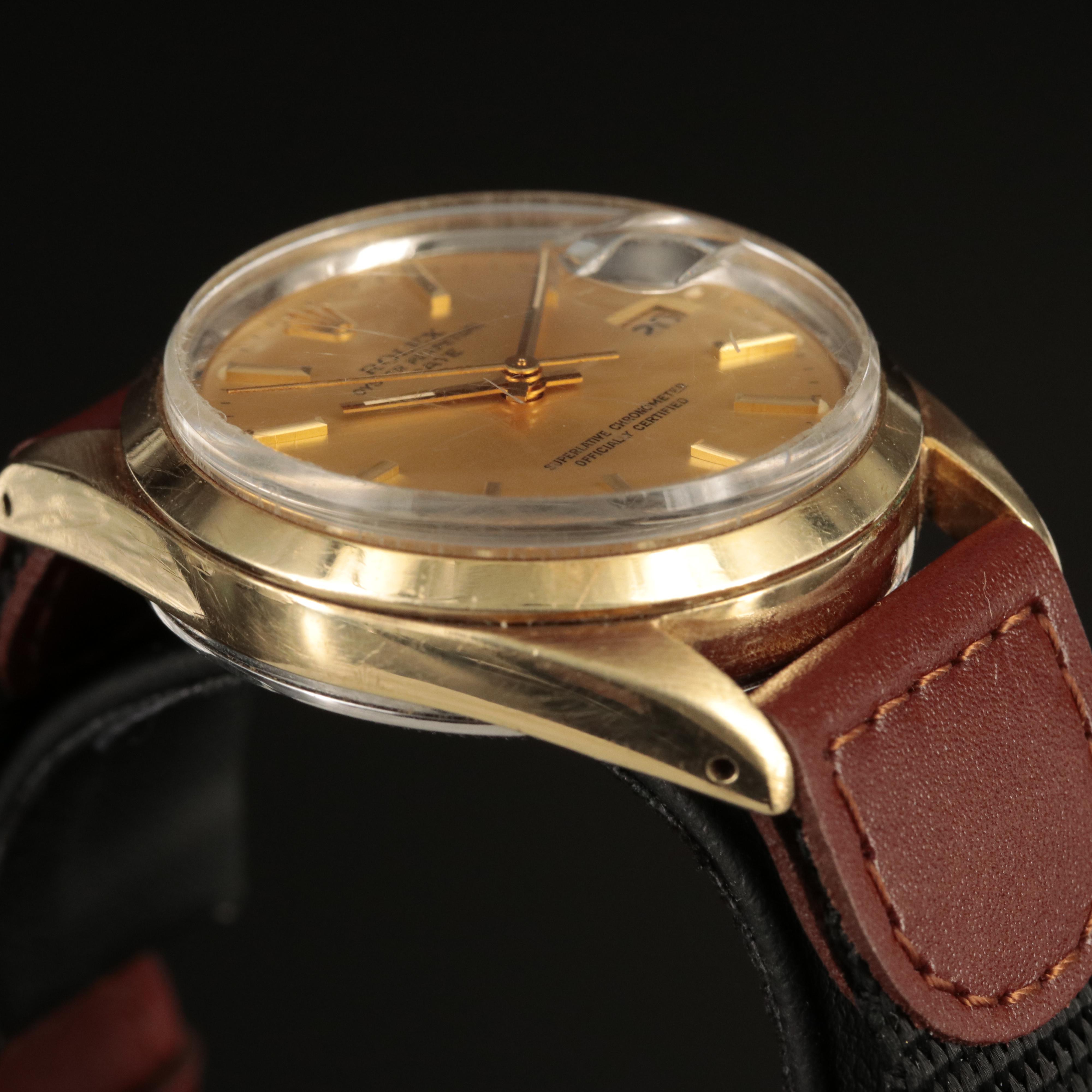 1973 14K Rolex Oyster Perpetual Date Watch