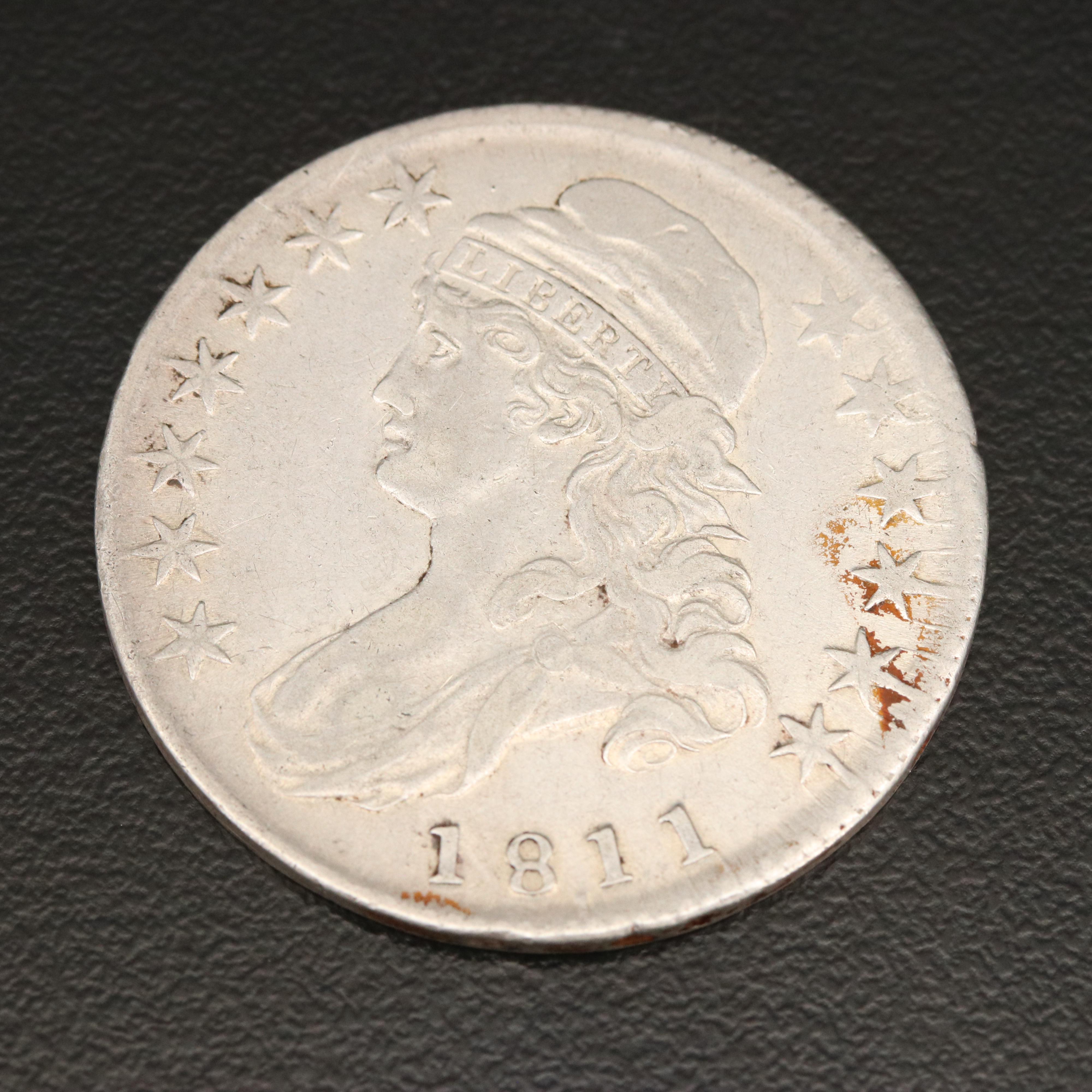 1811/10 Capped Bust Silver Half Dollar