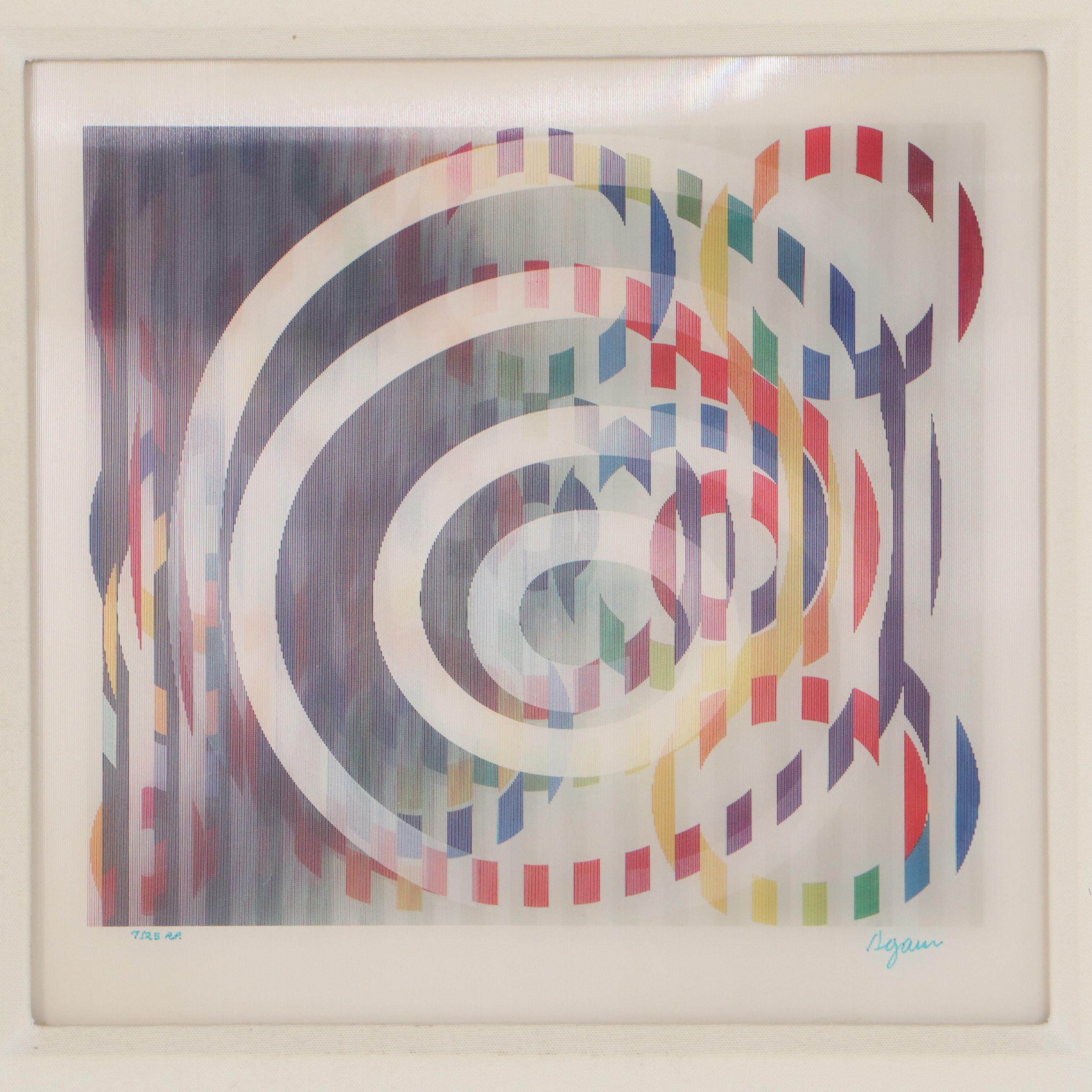 Yaacov Agam Abstract Agamograph "Cele Carnival"