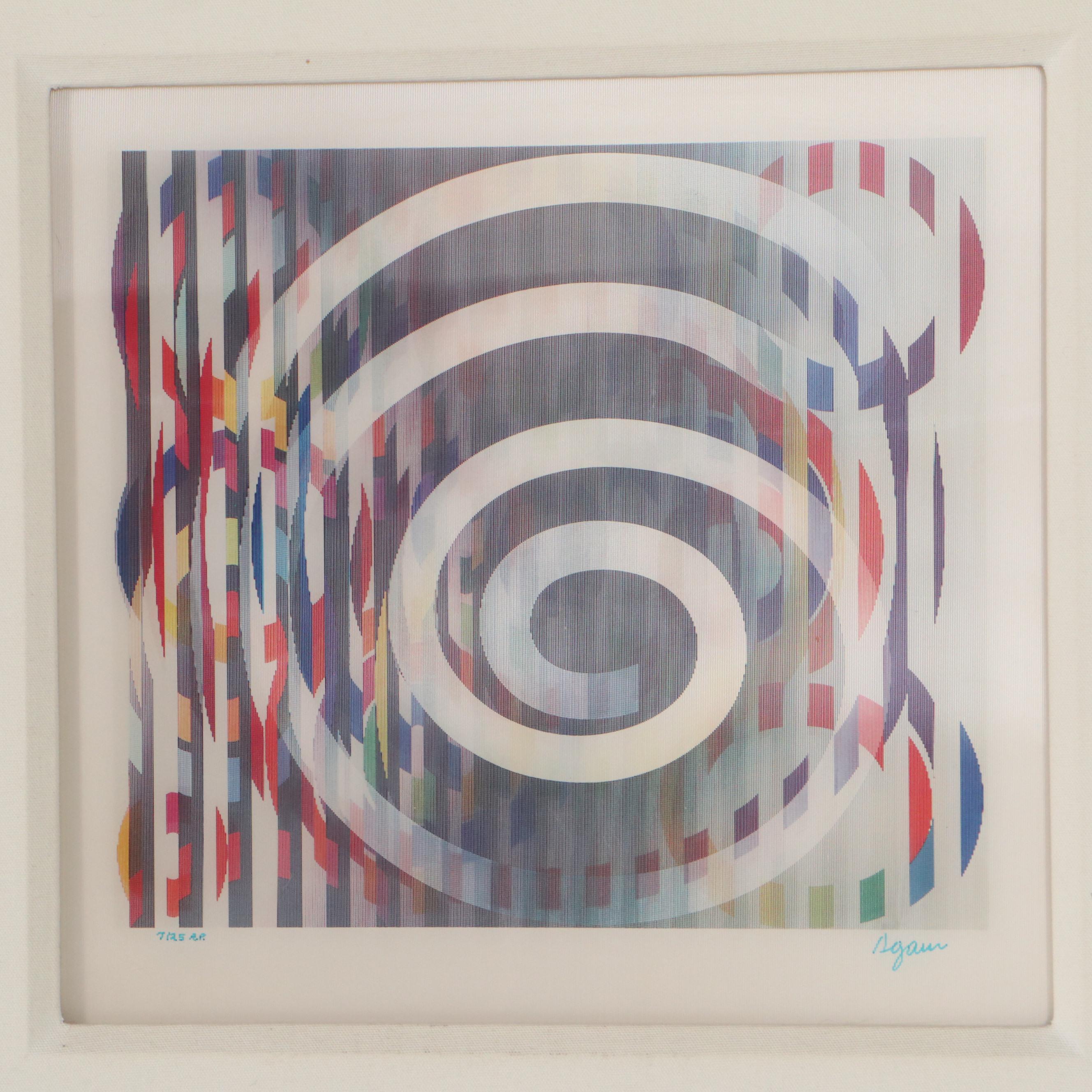 Yaacov Agam Abstract Agamograph "Cele Carnival"