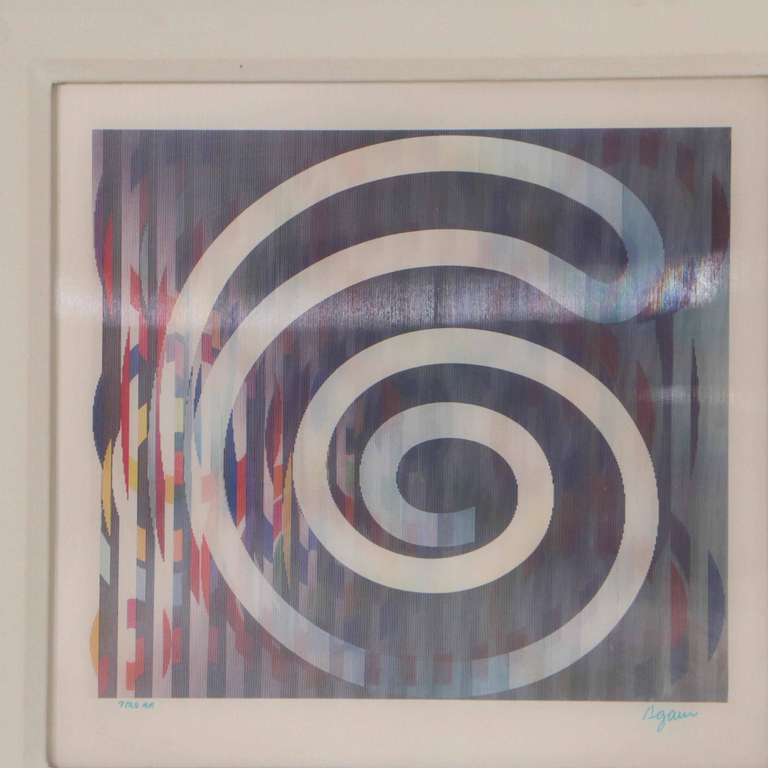 Yaacov Agam Abstract Agamograph "Cele Carnival"