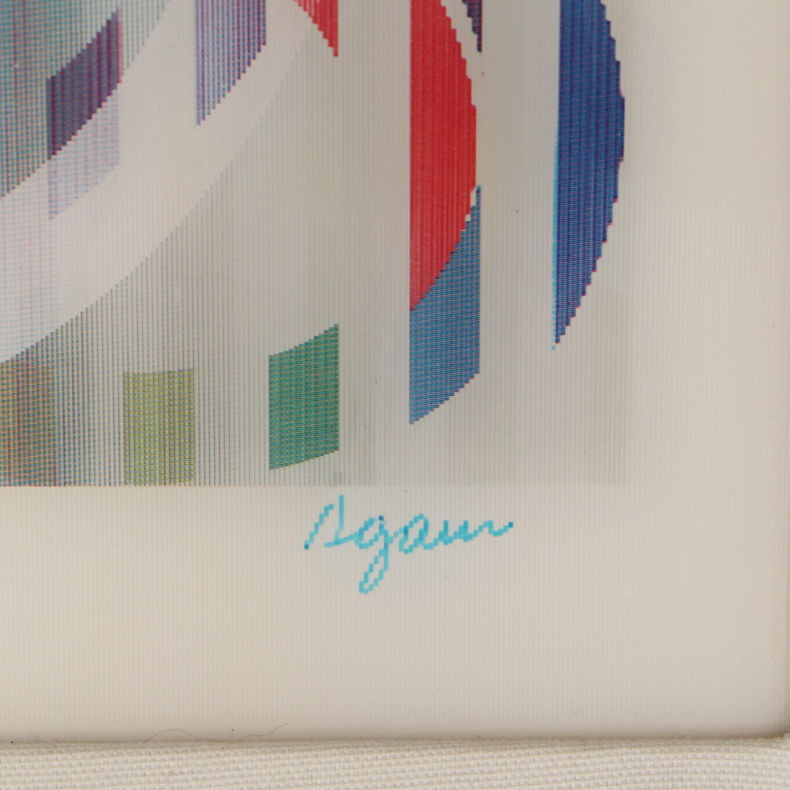 Yaacov Agam Abstract Agamograph "Cele Carnival"