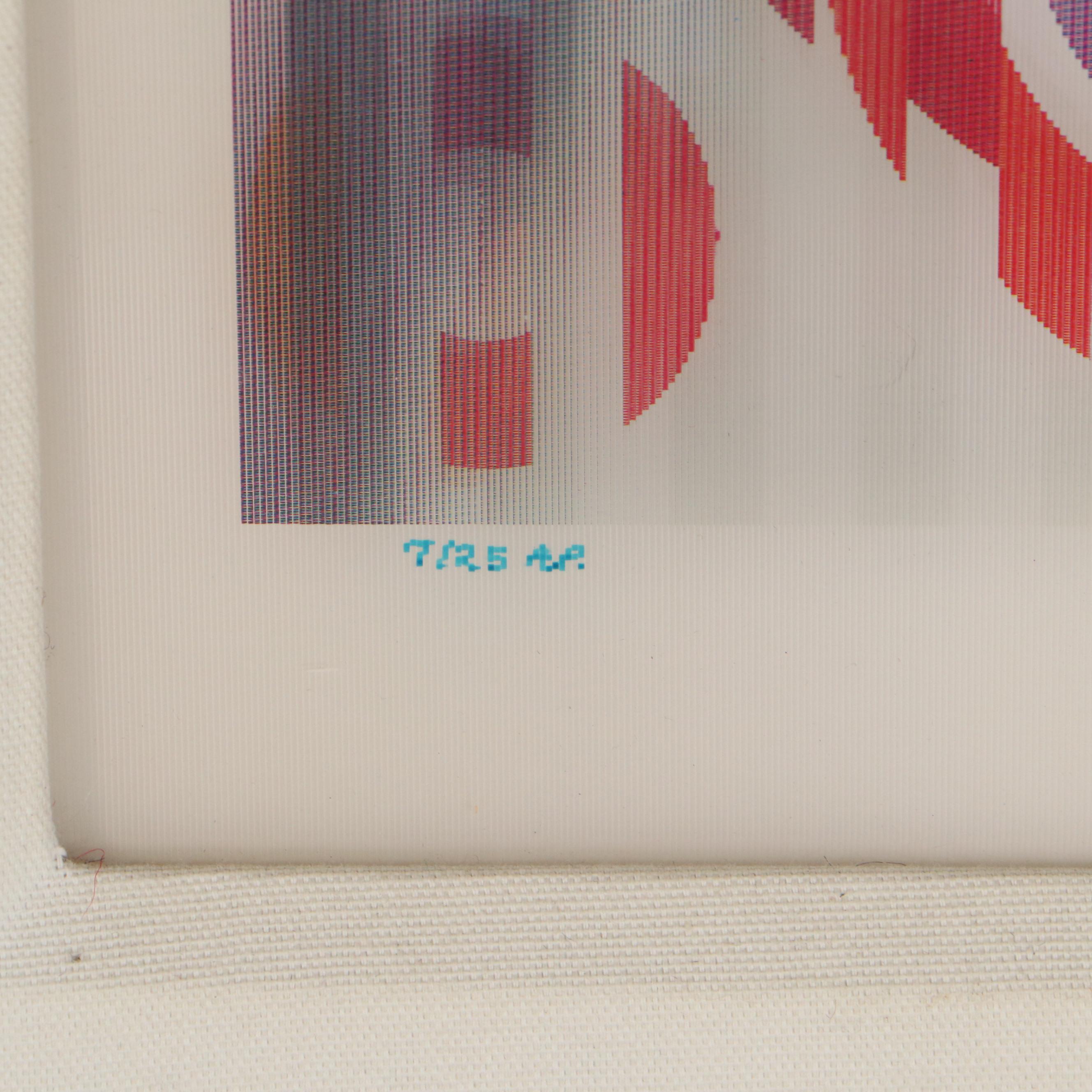 Yaacov Agam Abstract Agamograph "Cele Carnival"