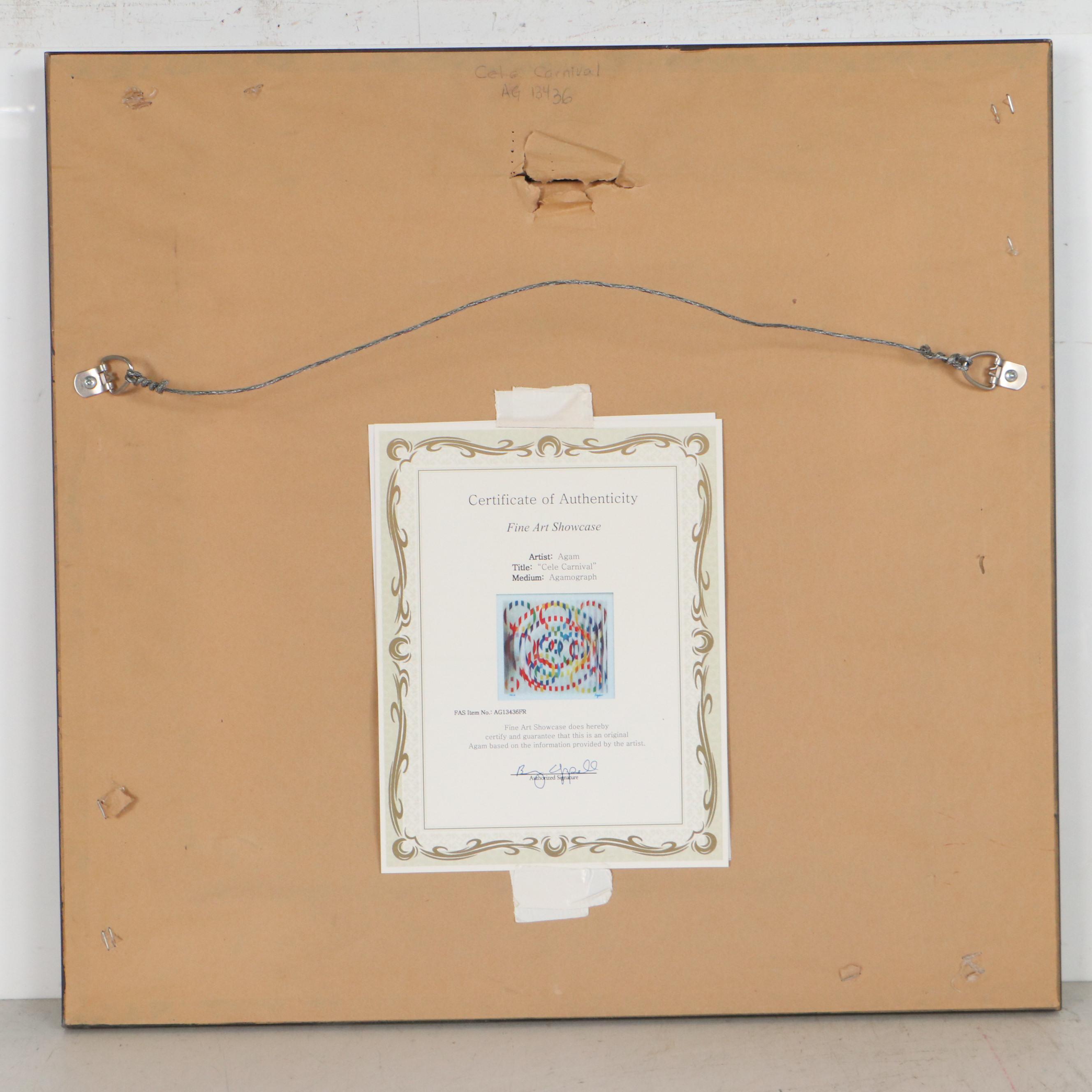 Yaacov Agam Abstract Agamograph "Cele Carnival"