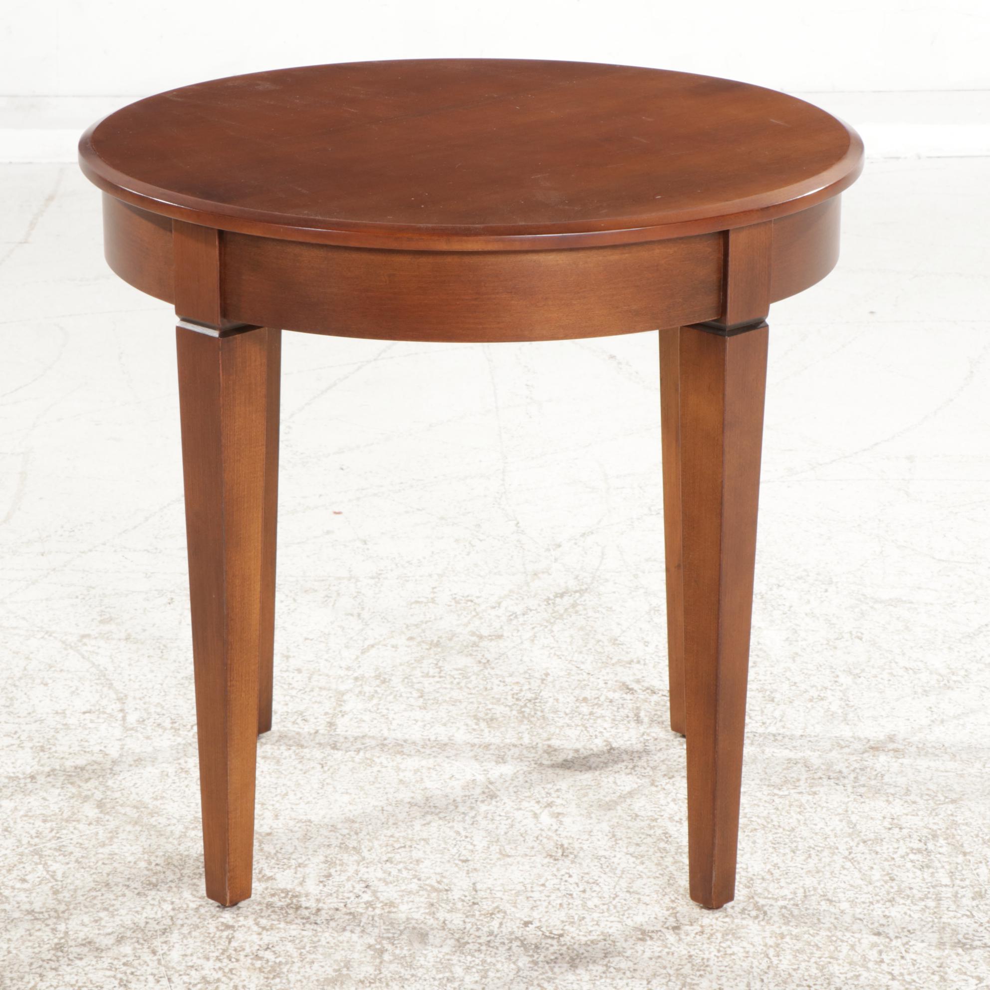 Ethan Allen "Elements" Maple Round Side Table