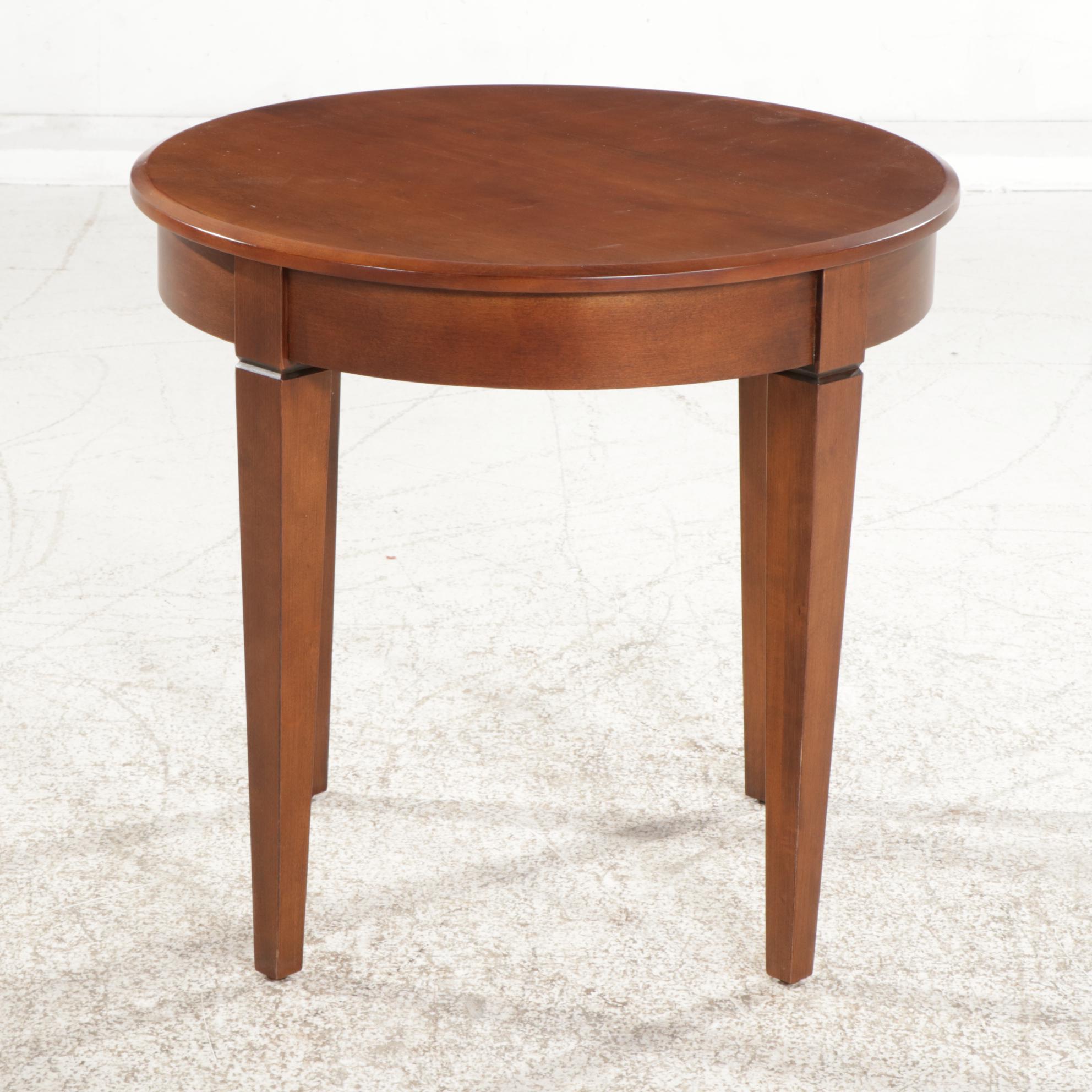 Ethan Allen "Elements" Maple Round Side Table